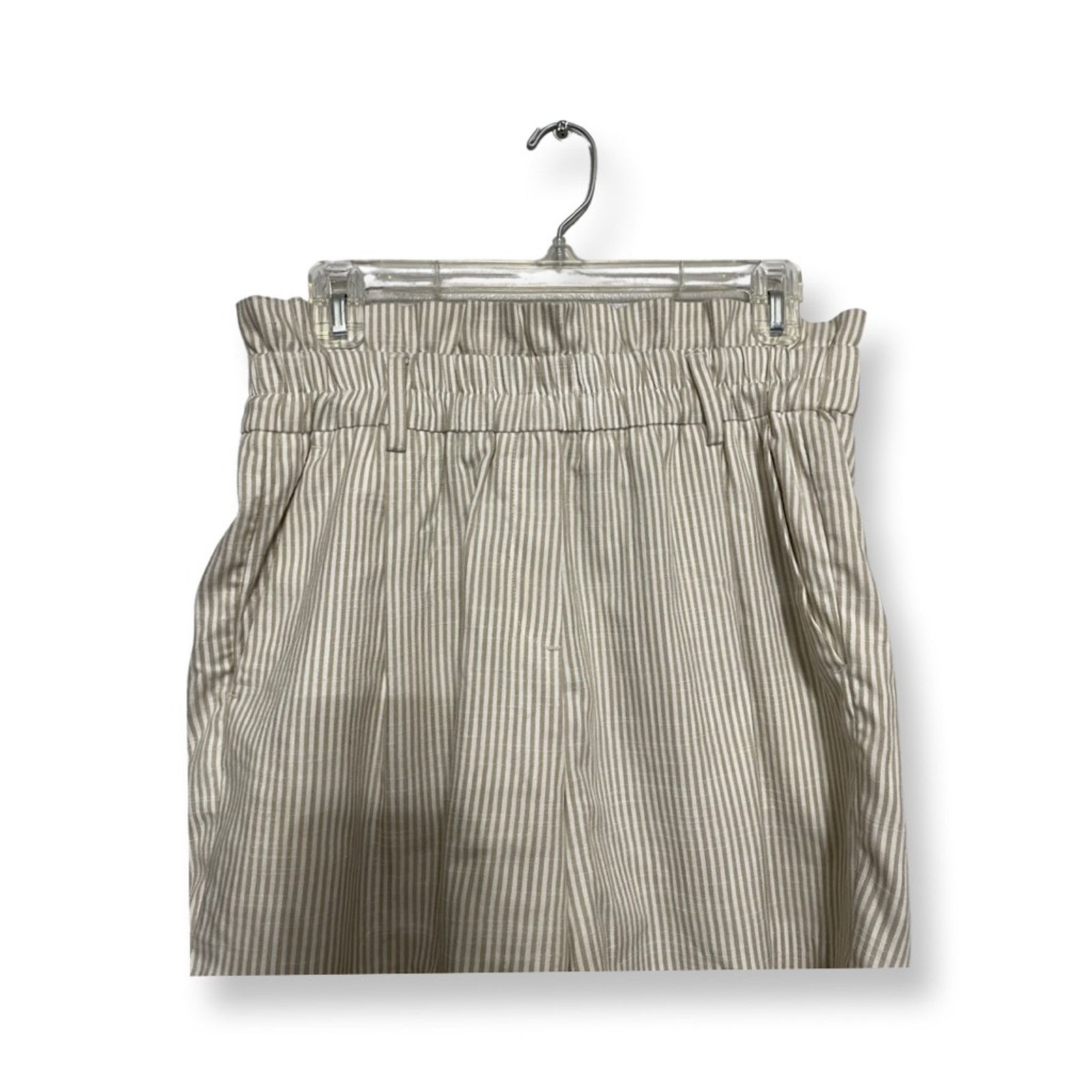Other Vero Moda Culottes Shorts Paperbag Striped Beige/White M Size 28" / US 6 / IT 42 - 3 Thumbnail
