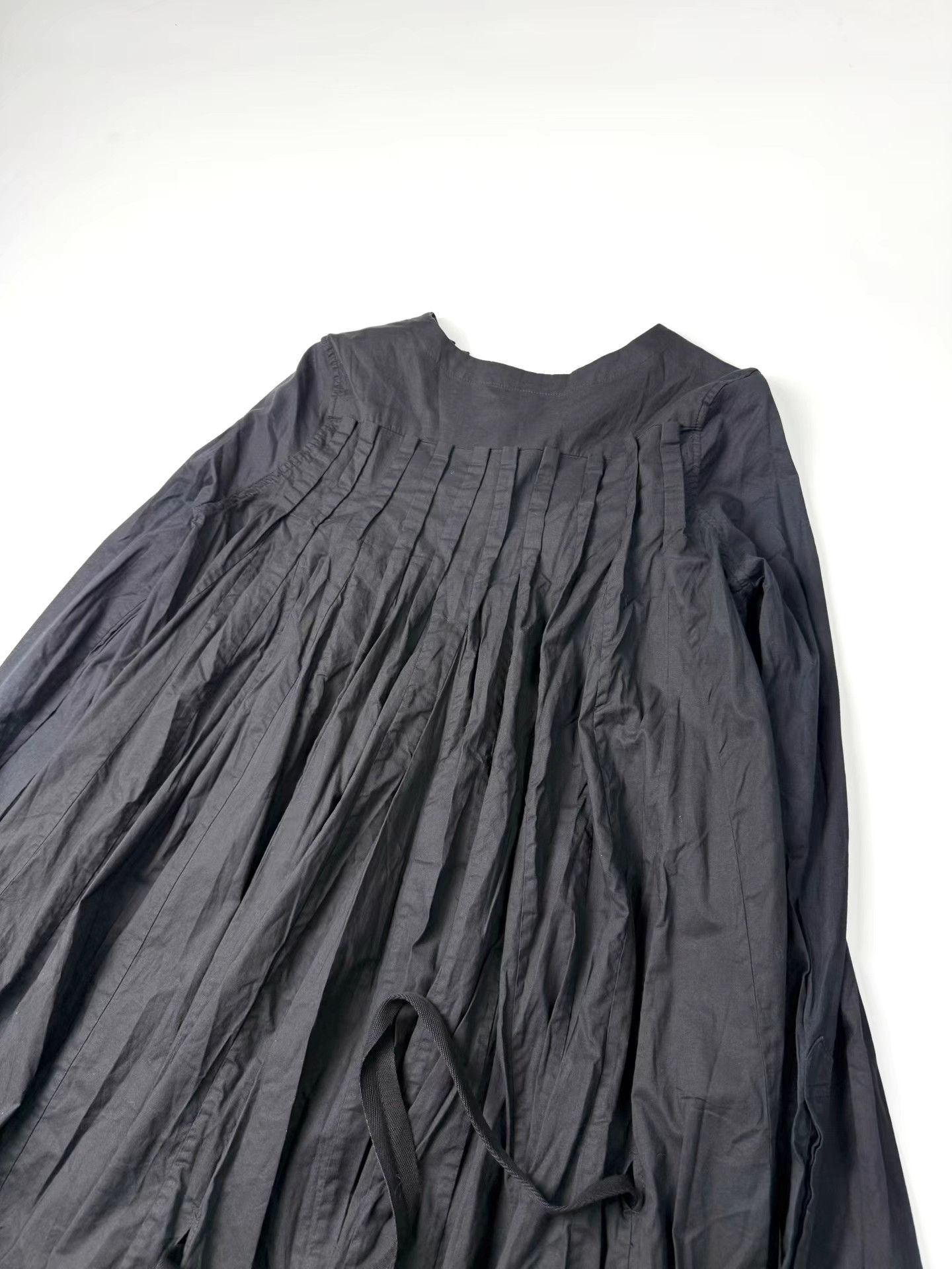Ann Demeulemeester Ann Demeulemeester Black Ruched Shirt Dress K20 Size XXS / US 00 / IT 34 - 6 Thumbnail