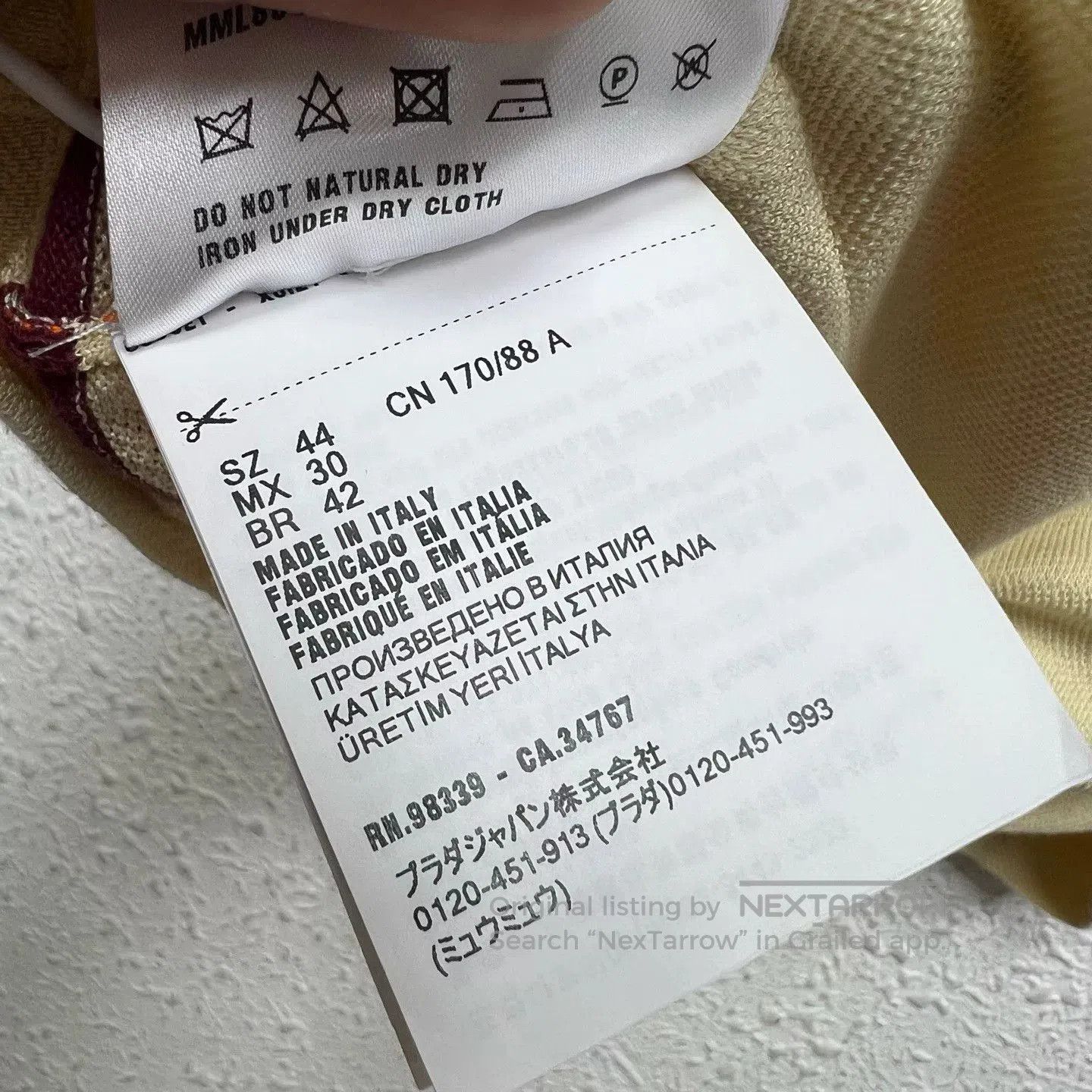 Miu Miu miumiu classic logo short sleeve polo shirt. Size US S / EU 44-46 / 1 - 5 Thumbnail