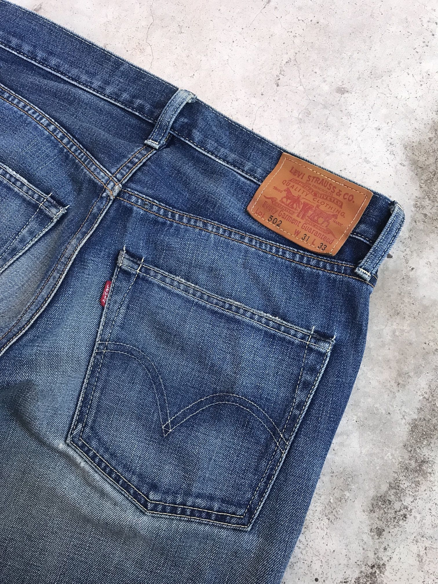 Levi's Vintage Levis 502 selvedged distressed jean W31x31.5 Size US 31 - 7 Thumbnail