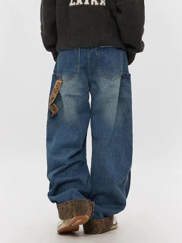 VIBE Washed Vintage Machete Large Pocket Y2K Jeans Size US 34 / EU 50 - 7 Thumbnail