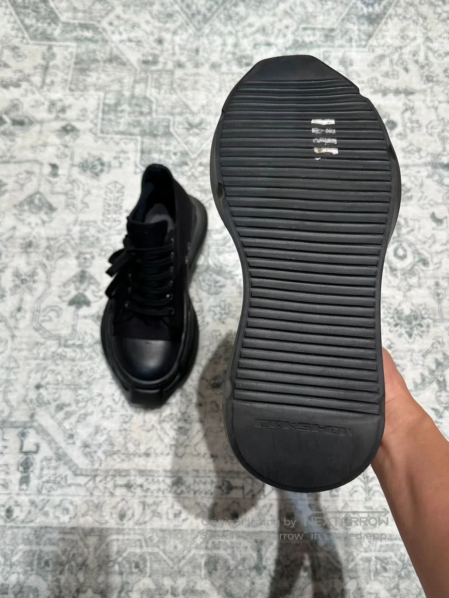 Rick Owens Rick Owens Platform Canvas Black Sneakers. Size US 6 / EU 39 - 8 Thumbnail