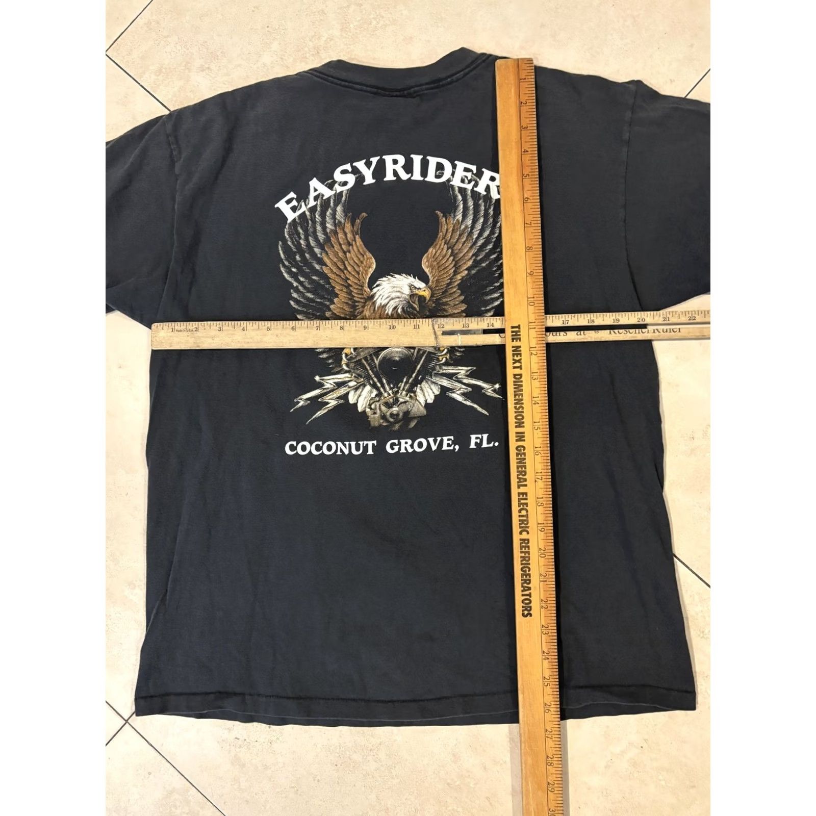 Vintage VINTAGE 3D Emblem Shirt Mens Large Black Live to Ride Easyriders Eagle USA 80s Size US L / EU 52-54 / 3 - 6 Thumbnail