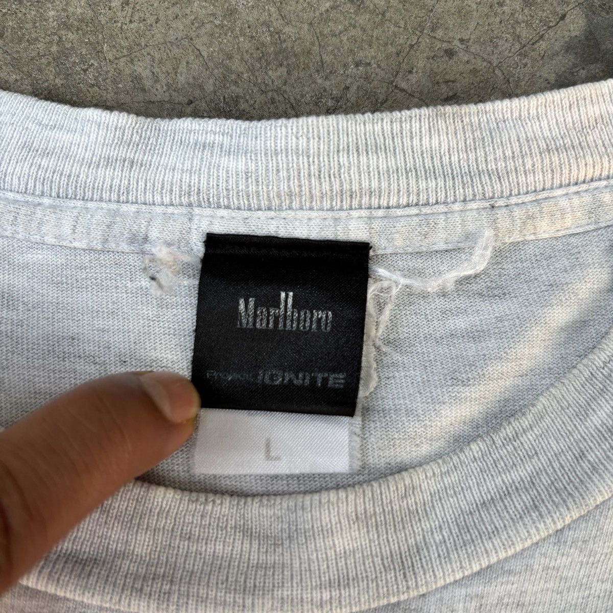 Japanese Brand Rare marlboro x project ignite tee Size US L / EU 52-54 / 3 - 6 Thumbnail