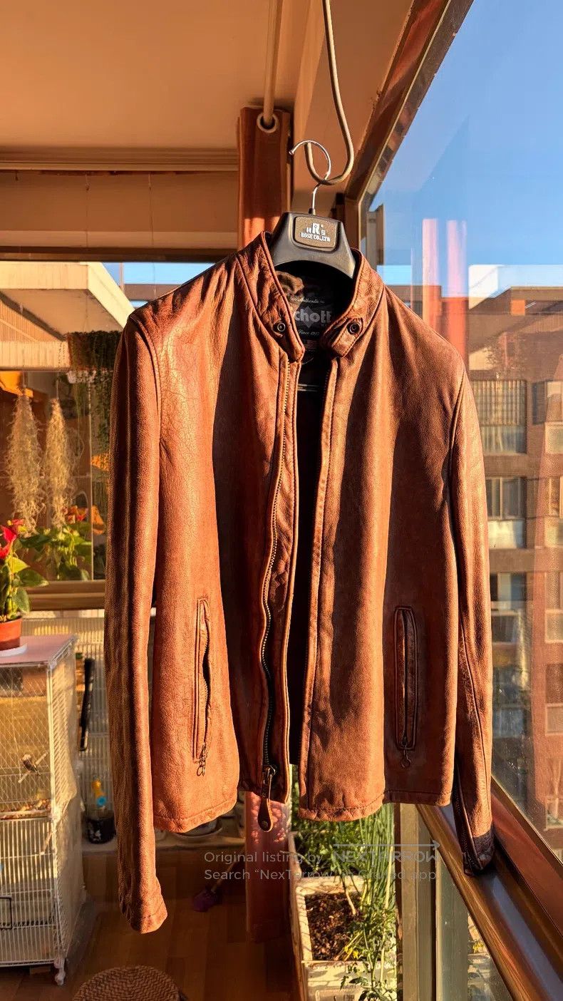 Other Classic stand-up collar slim fit coffee knight handmade o Size US M / EU 48-50 / 2 - 3 Thumbnail