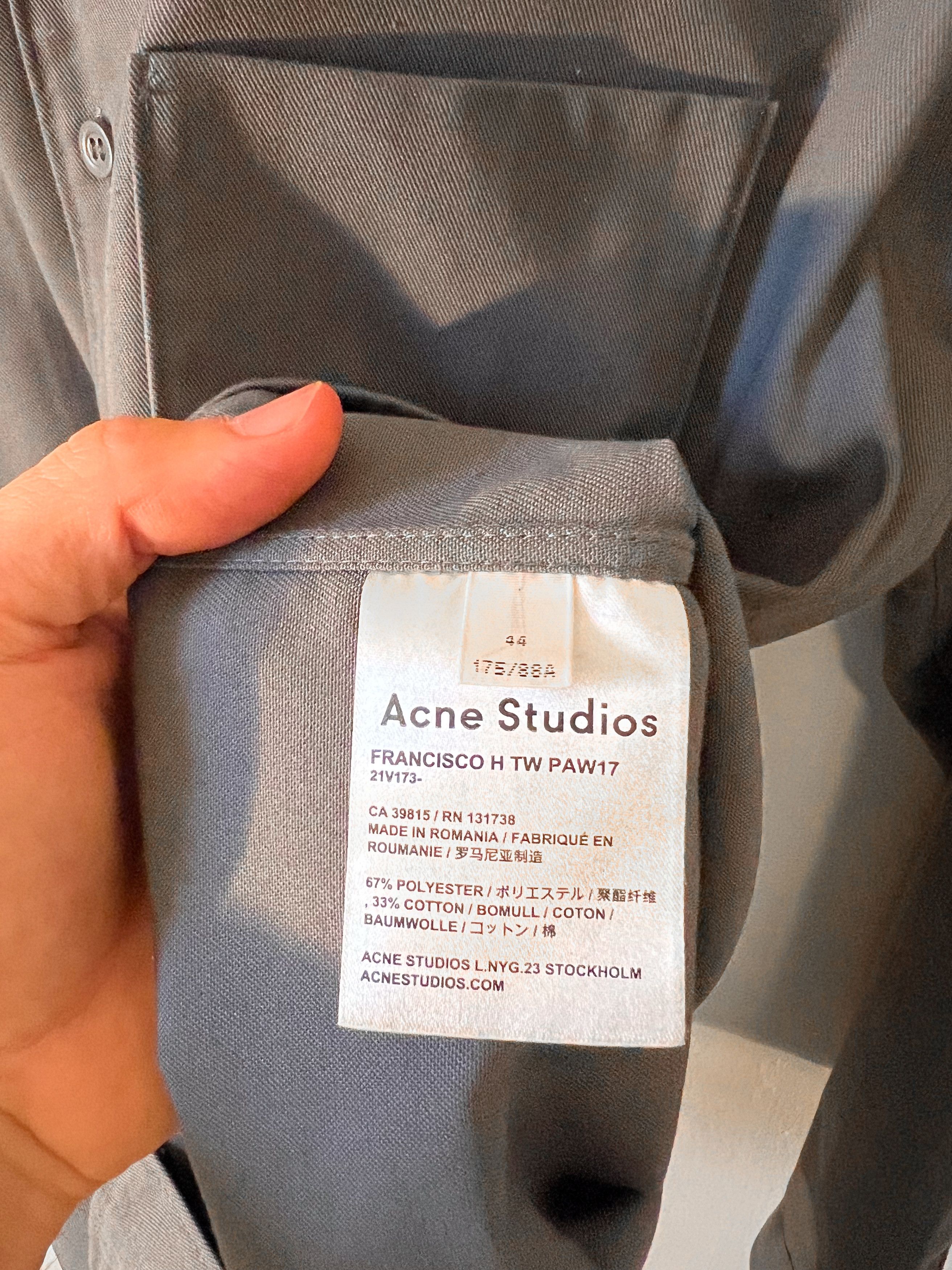Acne Studios Francisco shirt Size US S / EU 44-46 / 1 - 7 Thumbnail