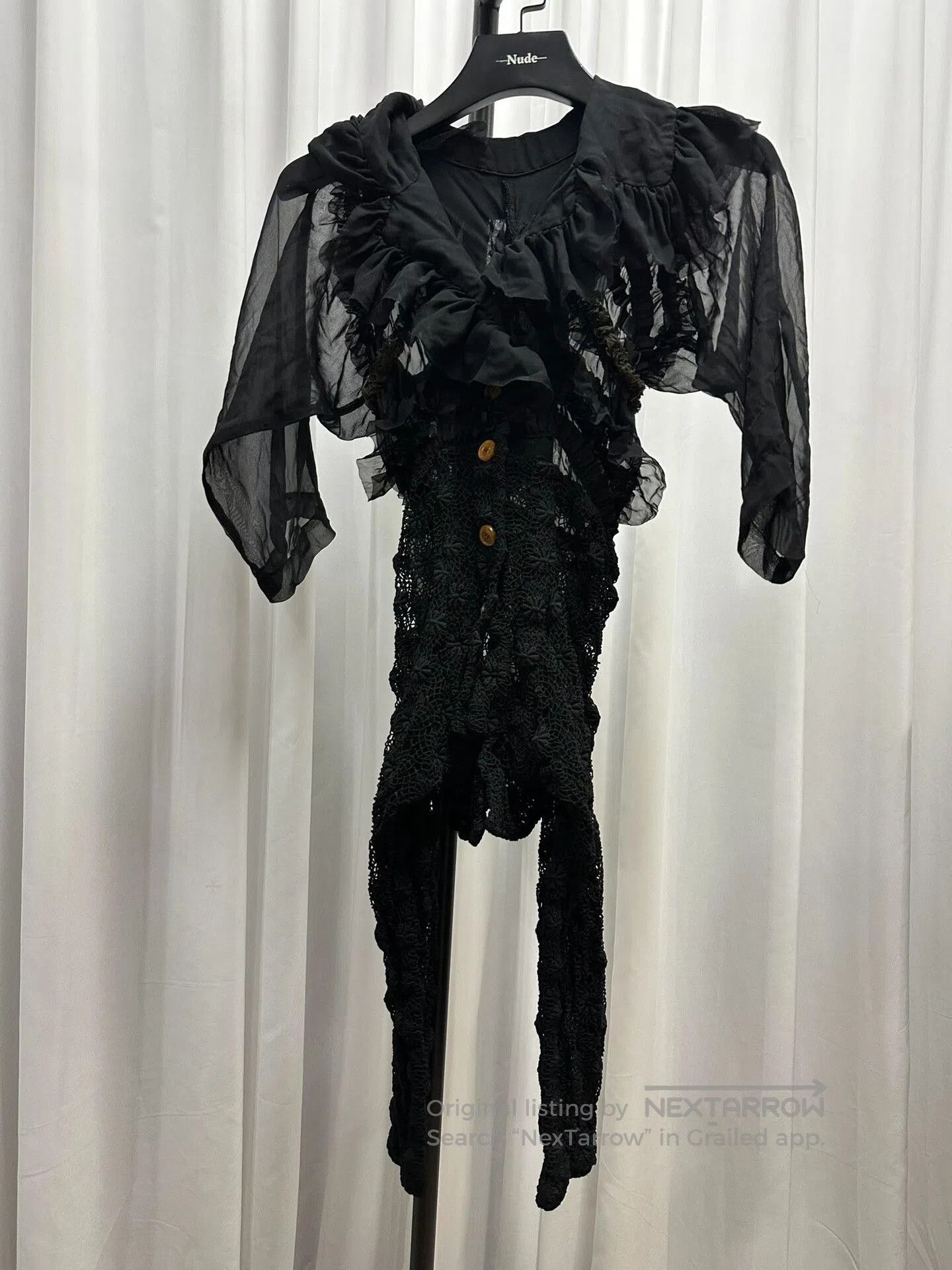 Comme des Garcons Comme des Garçons Black Lace Dress. Size S / US 4 / IT 40 - 6 Thumbnail