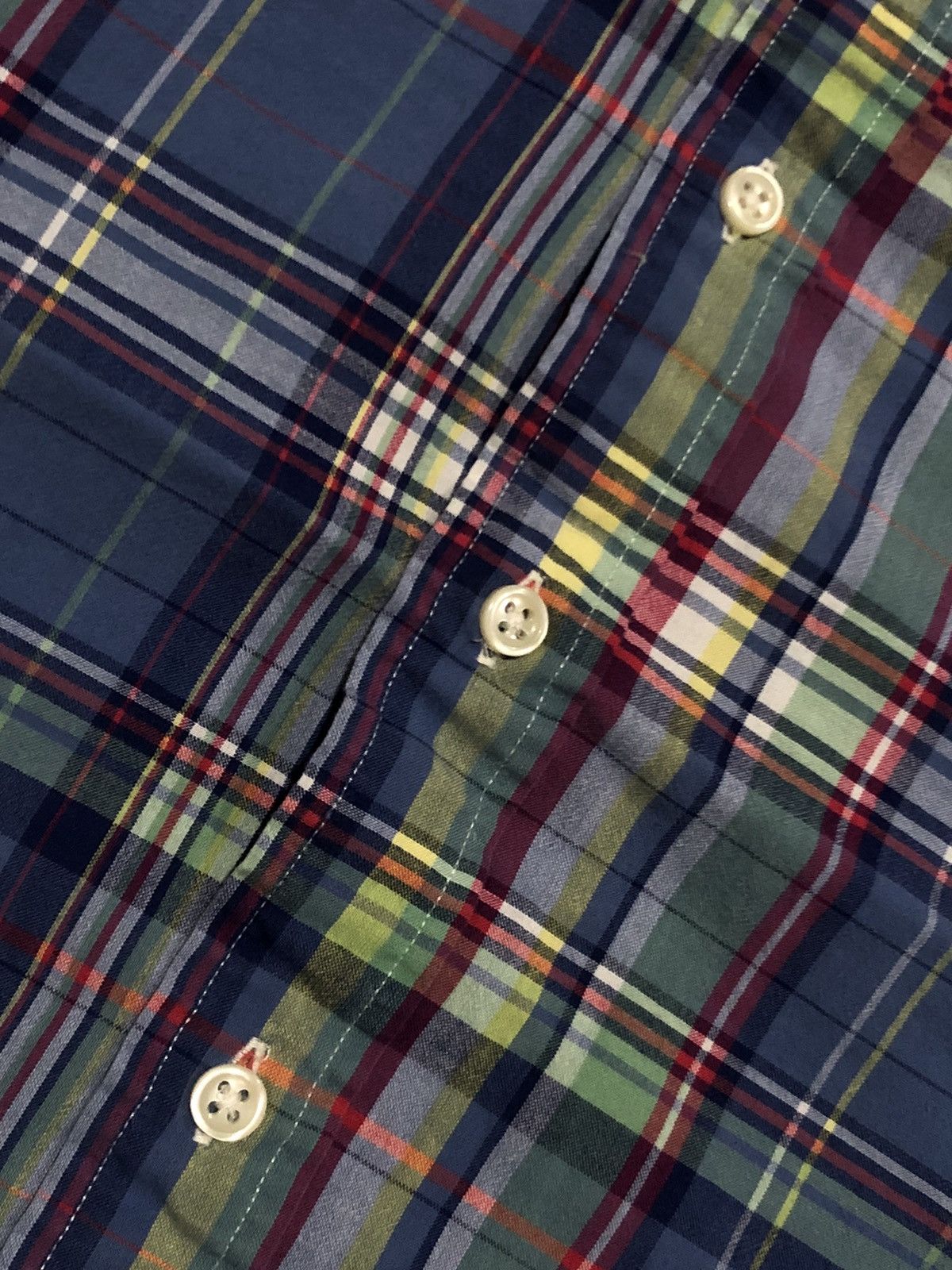 Polo Ralph Lauren × Vintage Vtg 90s Polo Ralph Lauren Plaid Button Down Size US L / EU 52-54 / 3 - 4 Thumbnail