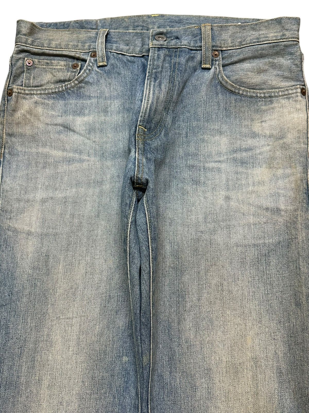 Uniqlo Vintage Y2K Japanese Uniqlo Mud Wash Faded Straight Loose Size US 31 - 3 Thumbnail