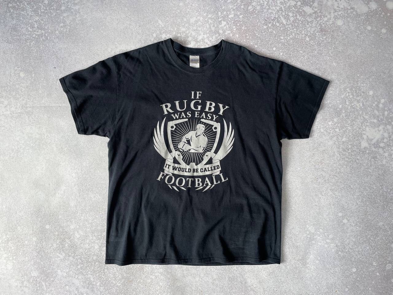 Vintage 90s If Rugby Was Easy It would be called Football T-shirt Size US XL / EU 56 / 4 - 1 Thumbnail