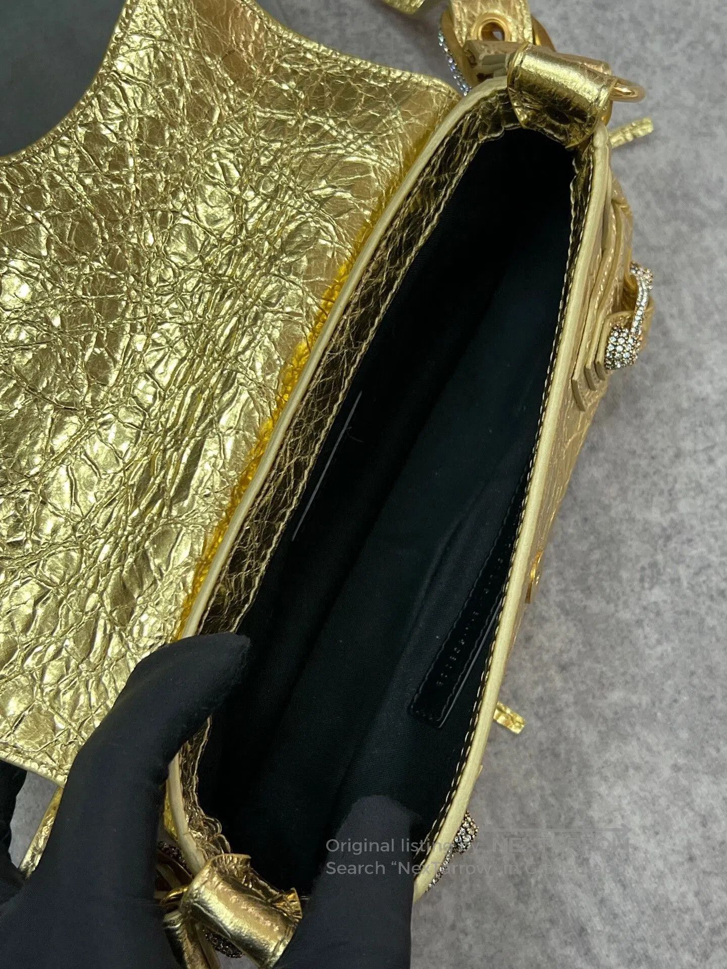 Balenciaga Balenciaga Gold Crystals Lecagole Bag. Size ONE SIZE - 6 Thumbnail