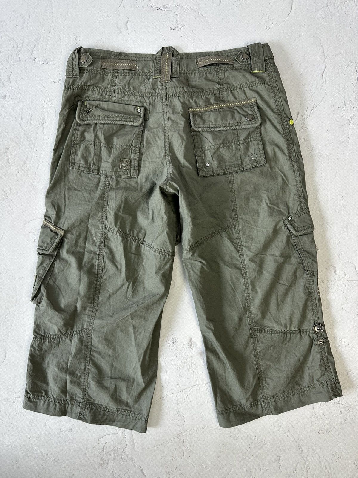 If Six Was Nine × Japanese Brand × Vintage Y2K Vintage Cargo Khaki Breeches Size 27" / US 4 / IT 40 - 5 Thumbnail