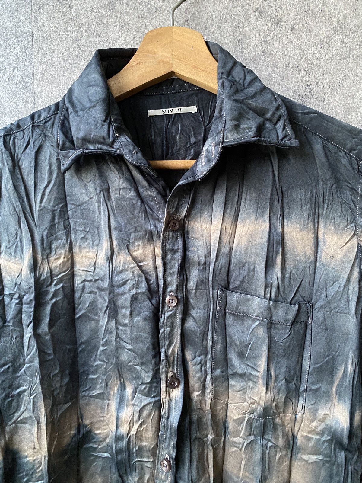 Japanese Brand × semanticdesign Semantic Design Japan Slim Fit Dyed Button Up Shirt Size US M / EU 48-50 / 2 - 4 Thumbnail