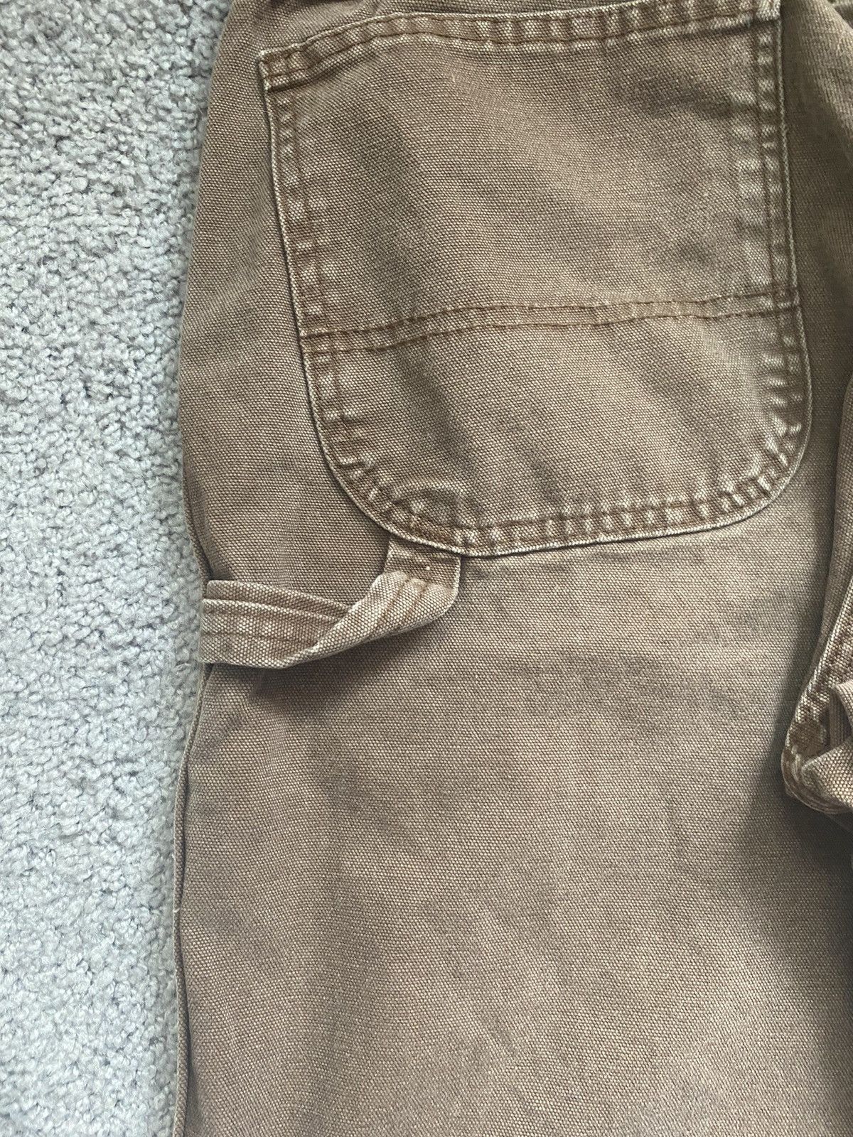 Dickies × Vintage Vintage Faded Distressed Brown Dickie Carpenter Pants Size US 36 / EU 52 - 4 Thumbnail