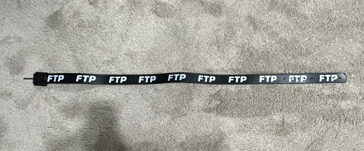 Fuck The Population Fuck The Population FTP Leather Black Belt - 36-40 Size 38 - 1 Thumbnail