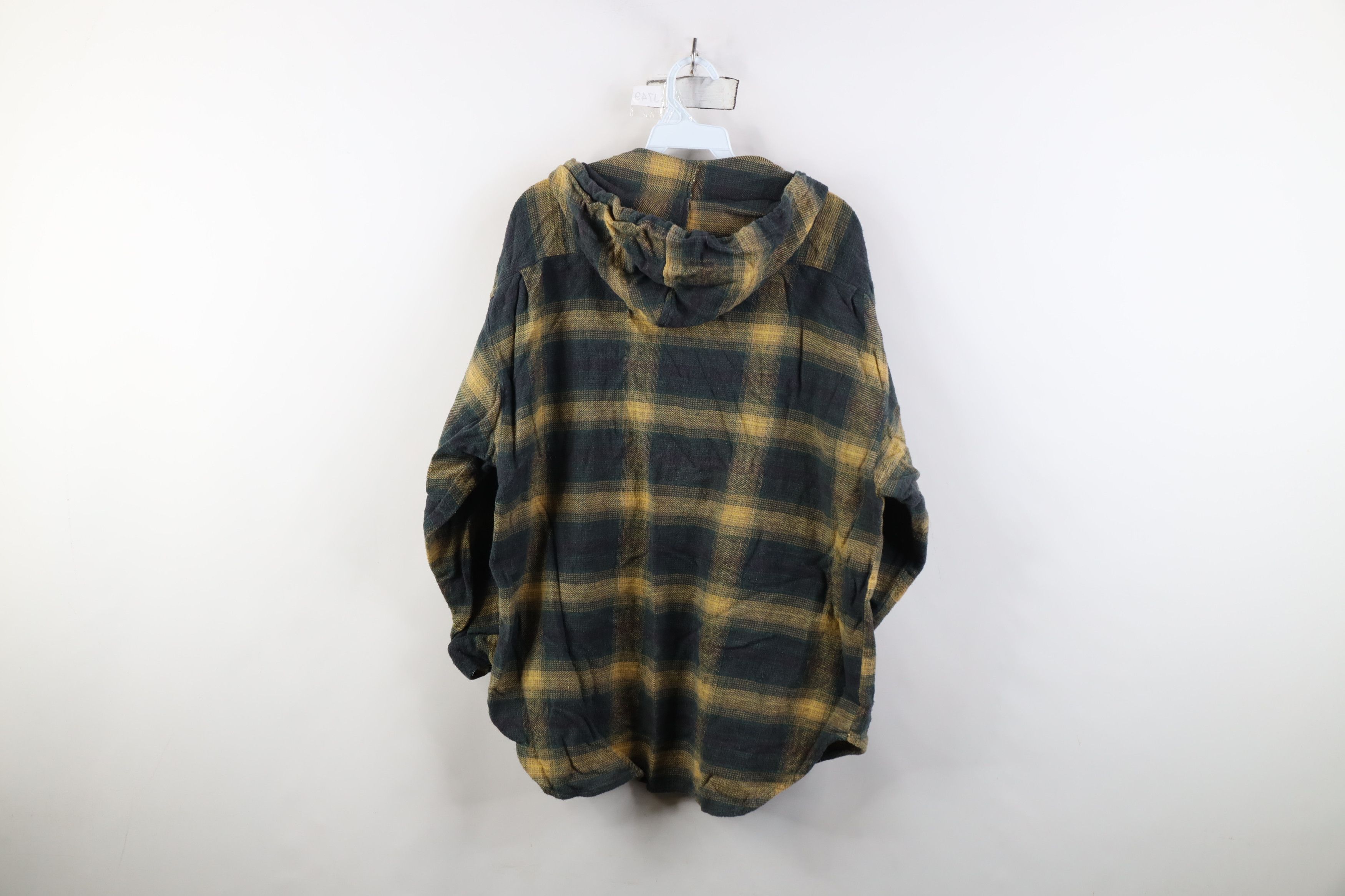 UNIONBAY Vintage 90s Unionbay Surfing Flannel Hooded Shirt Jacket Size M / US 6-8 / IT 42-44 - 12 Thumbnail