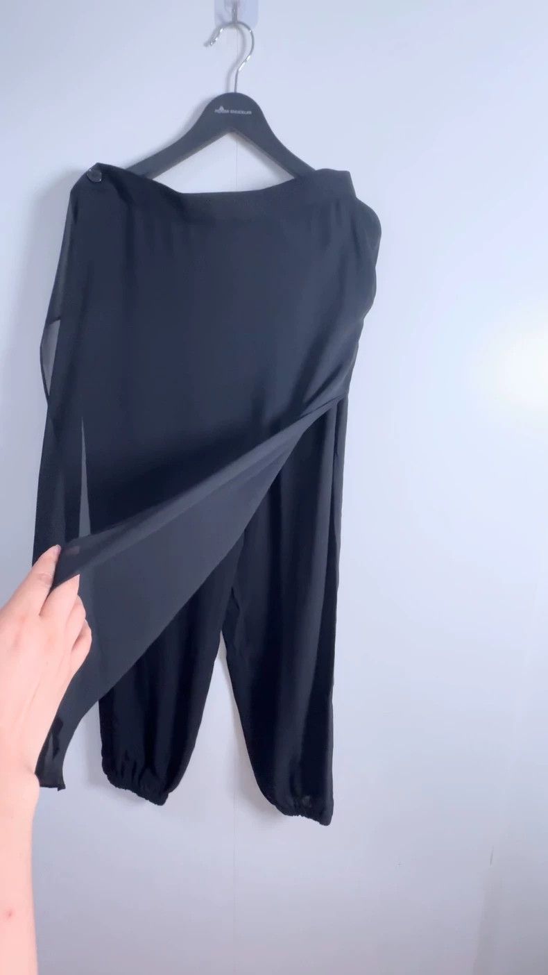Yohji Yamamoto Yohji Yamamoto size 2 Black Silk Pants Size US 28 / EU 44 - 3 Thumbnail