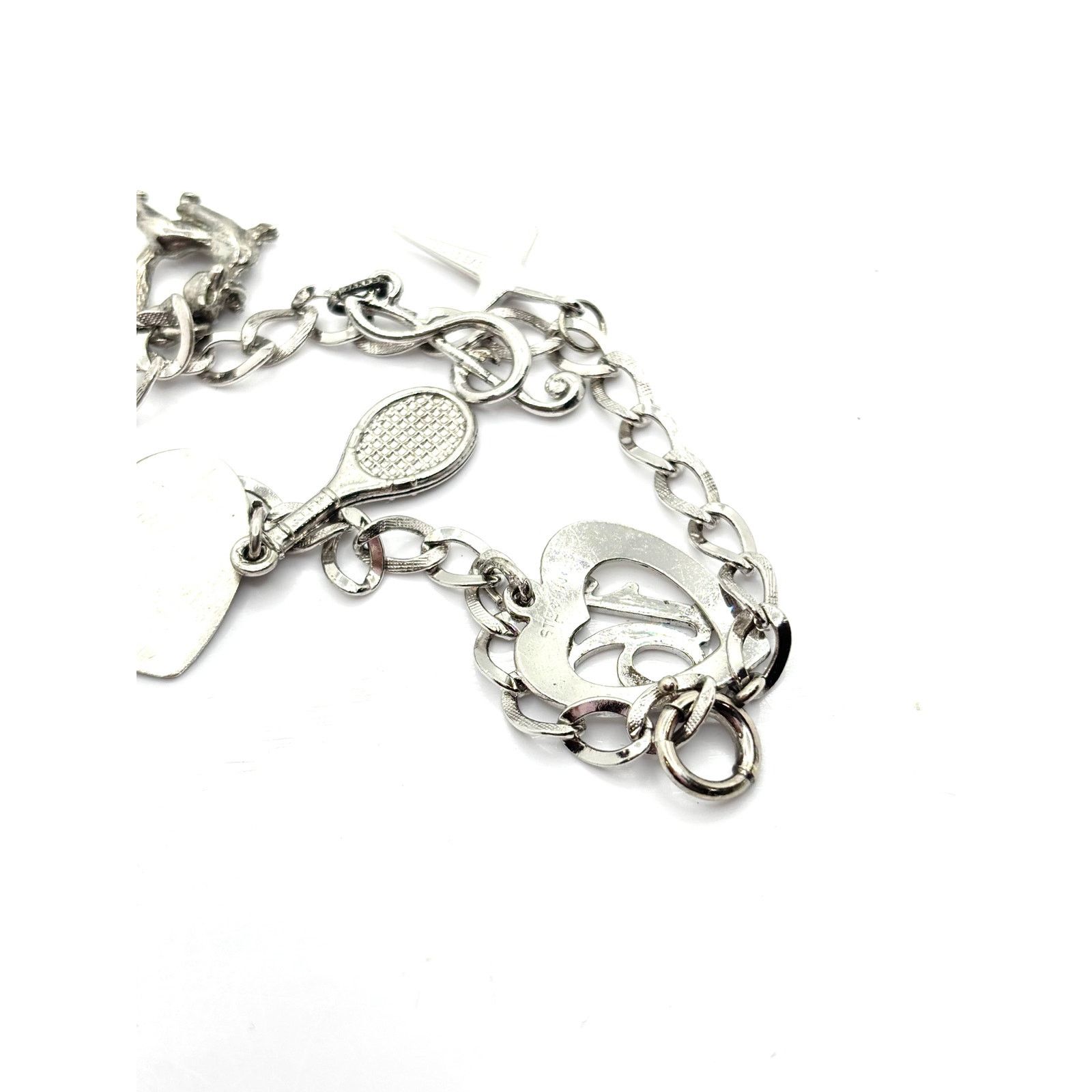 Vintage VINTAGE Sterling Silver Sweet 16 Themed Multi Charm Bracelet Size ONE SIZE - 6 Thumbnail