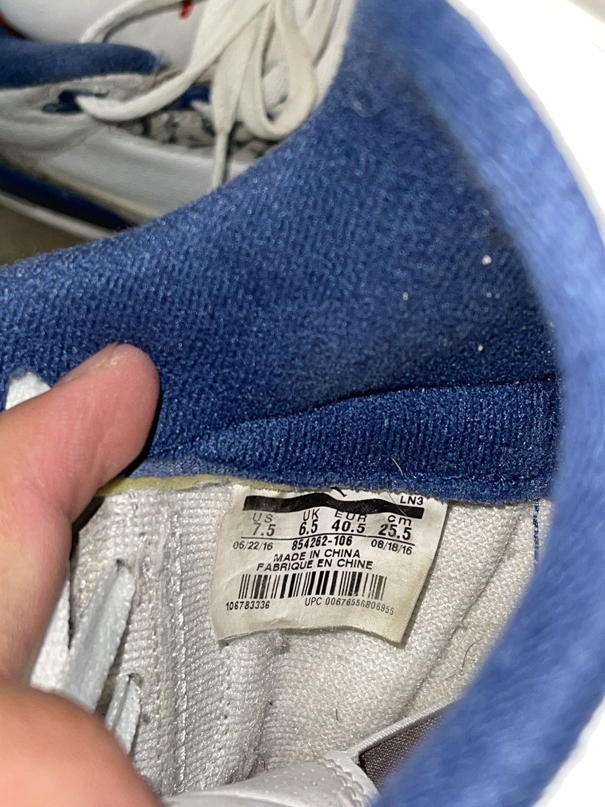 Jordan Brand Air Jordan 3 True Blue Nike Air Size US 7.5 / EU 40-41 - 7 Thumbnail
