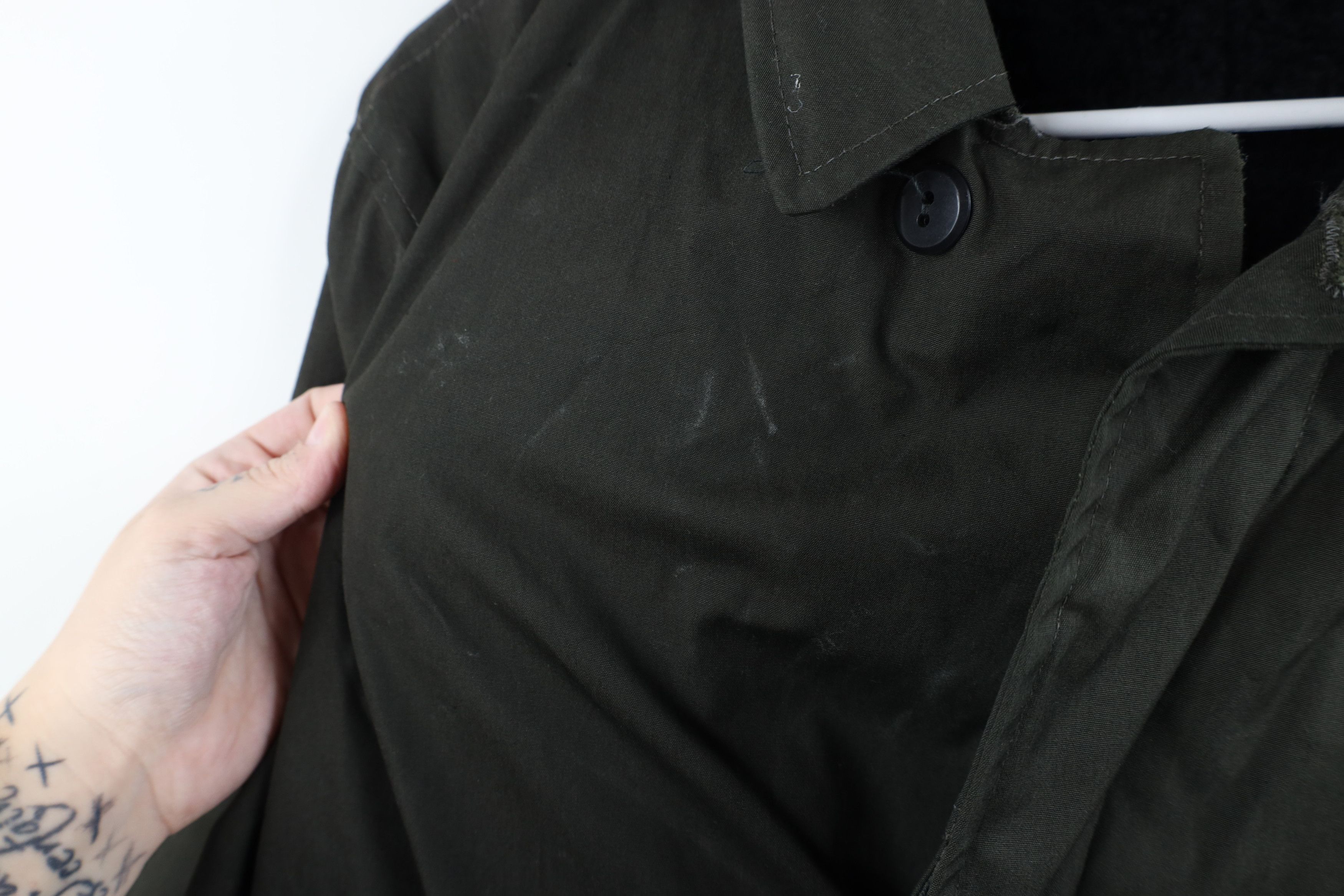 Vintage Vintage 60s Streetwear Trench Coat Rain Jacket Green USA Size US XL / EU 56 / 4 - 4 Thumbnail