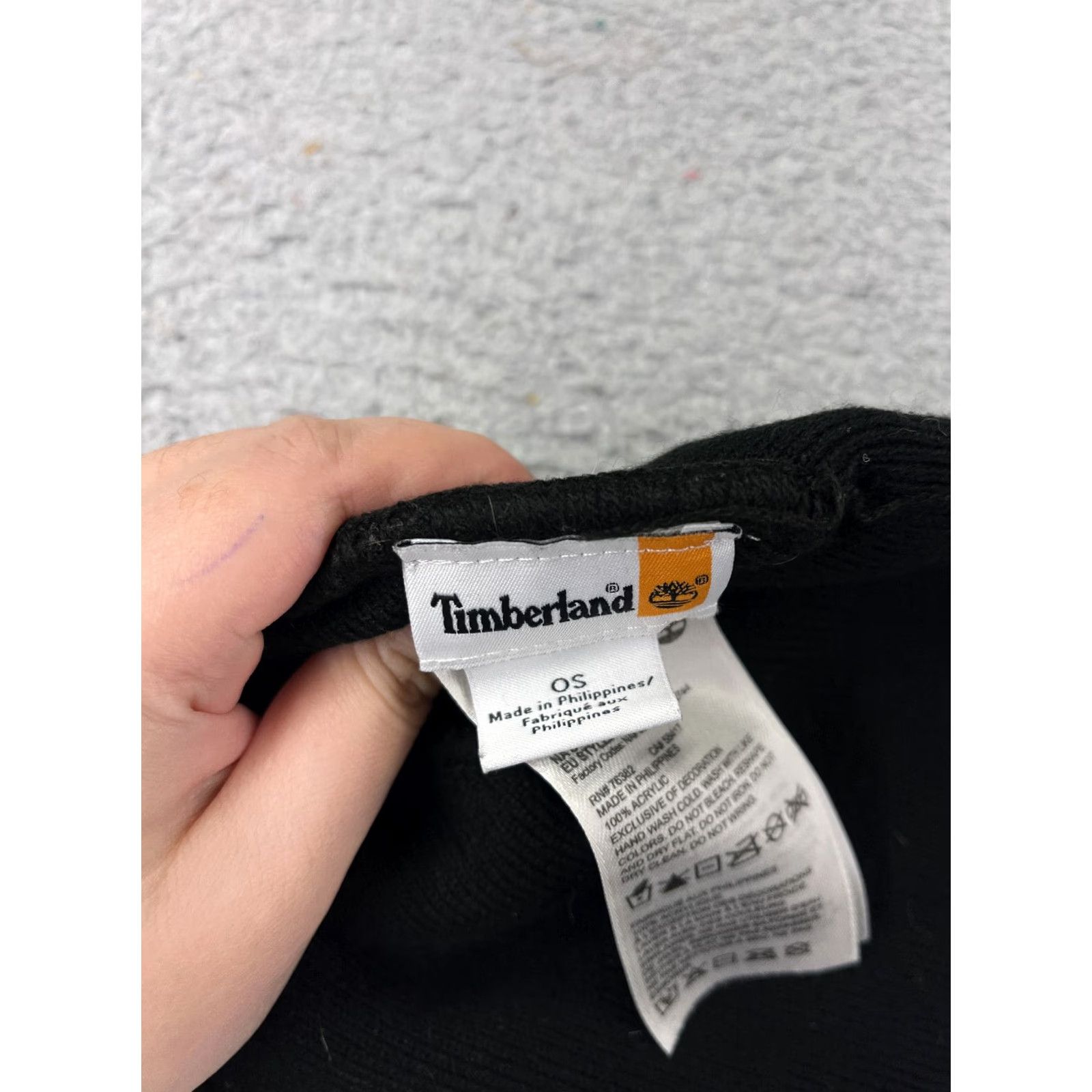 Timberland Timberland Beanie Toque Adult One Size Black Knit 100% Acrylic Winter Hike Camp Size ONE SIZE - 6 Thumbnail