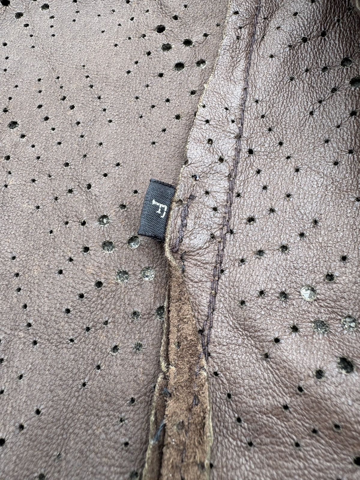 Japanese Brand Vintage Sleeveless Cardigan Suede Leather Outerwear Size US M / EU 48-50 / 2 - 7 Thumbnail