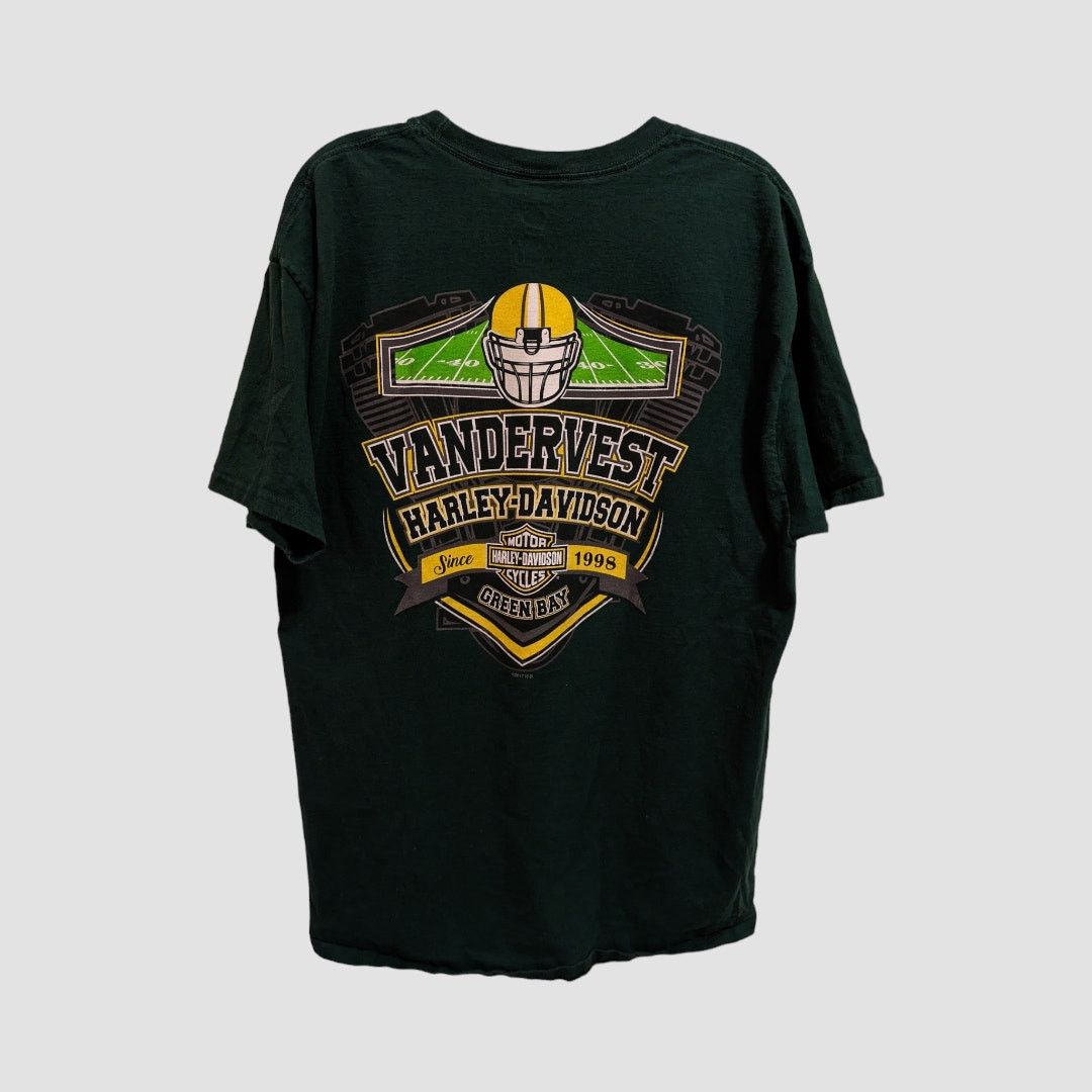 Harley Davidson Green Bay Harley Davidson 03 NFL Jersey Style T-Shirt XL Size US XL / EU 56 / 4 - 5 Thumbnail