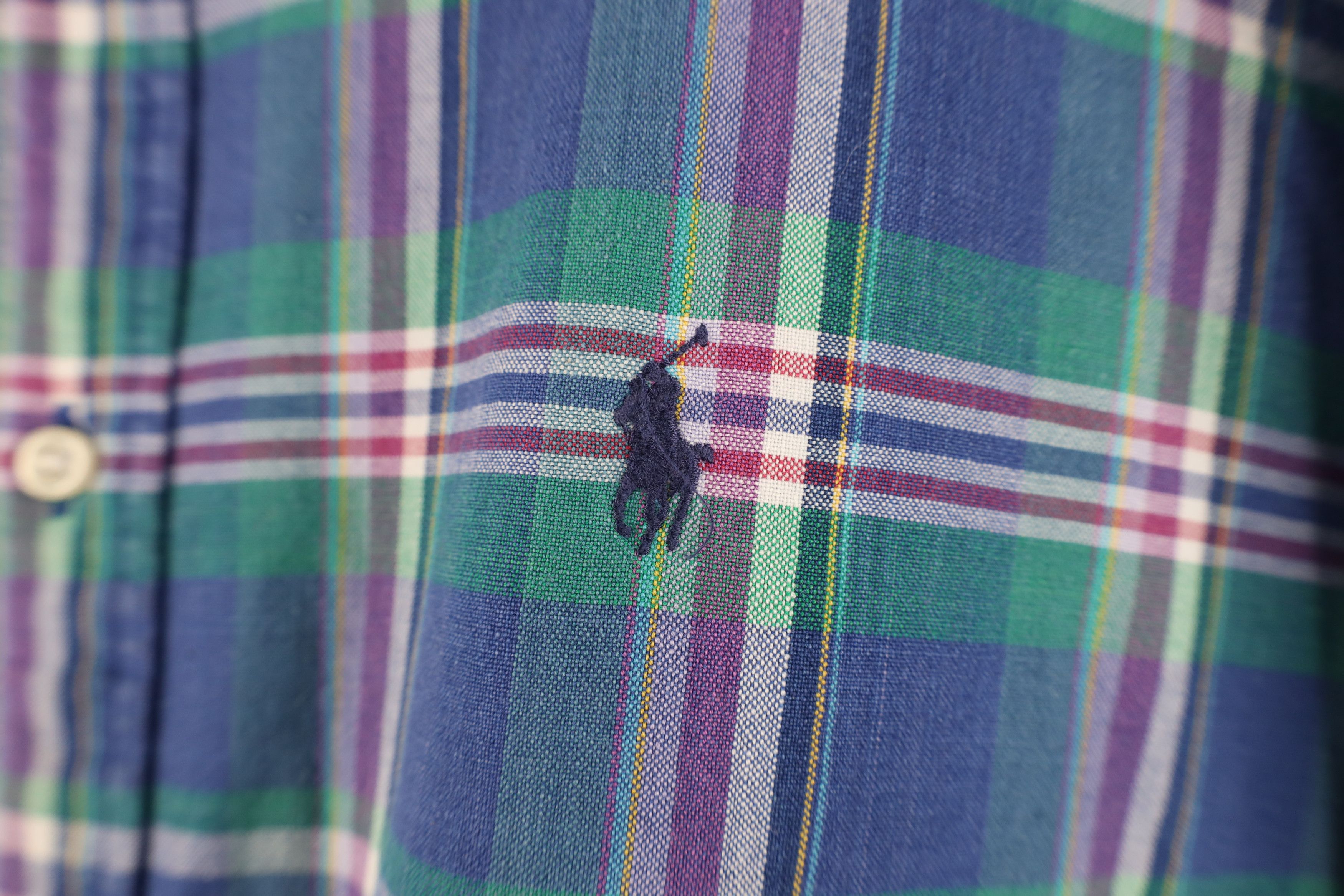 Ralph Lauren Vintage 90s Ralph Lauren Plaid Collared Button Down Shirt Size US XL / EU 56 / 4 - 6 Thumbnail