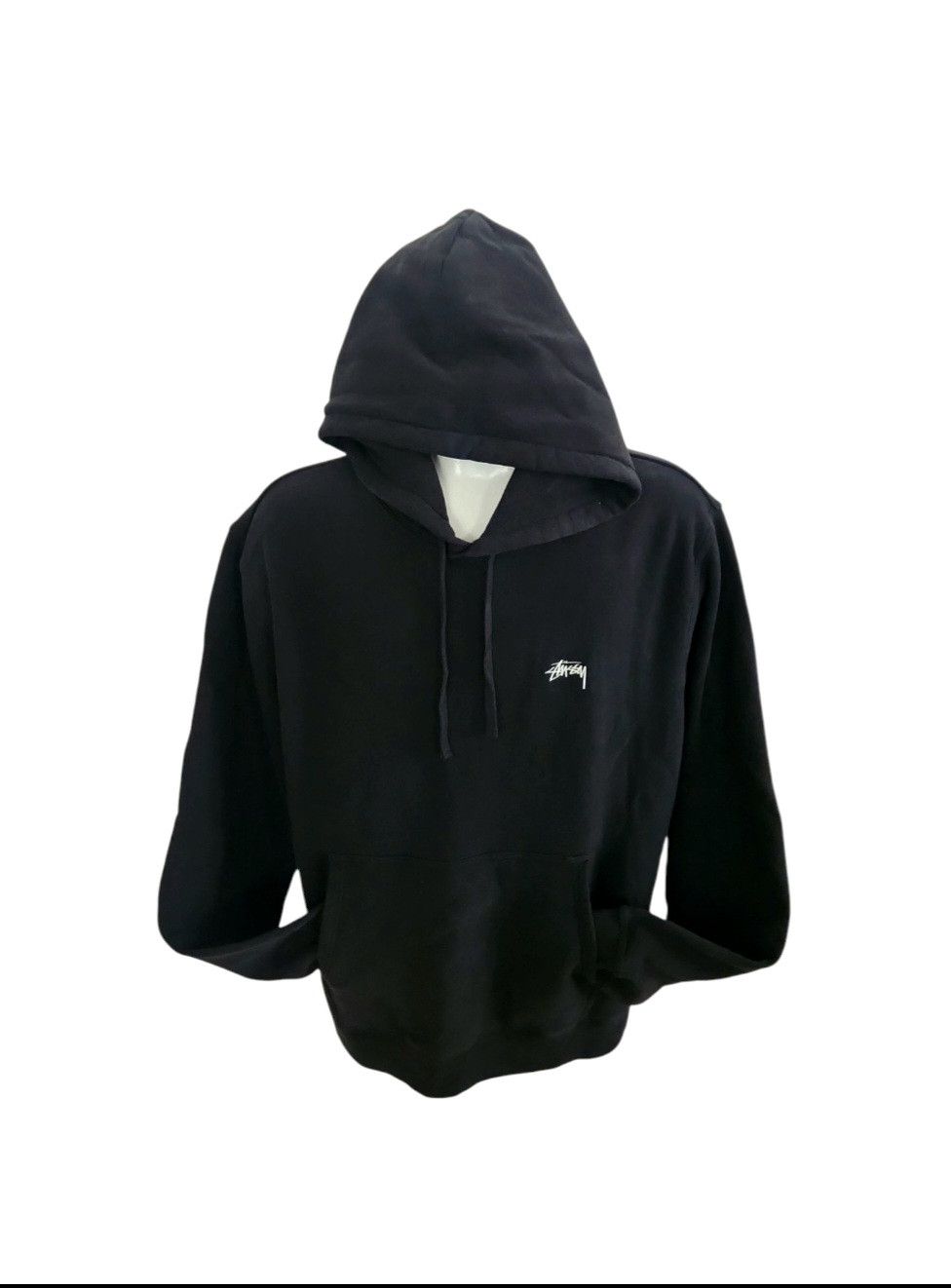 Stussy Stussy Stock Spellout Logo Hoodie Black Embroidered Men's XL Size US XL / EU 56 / 4 - 1 Thumbnail