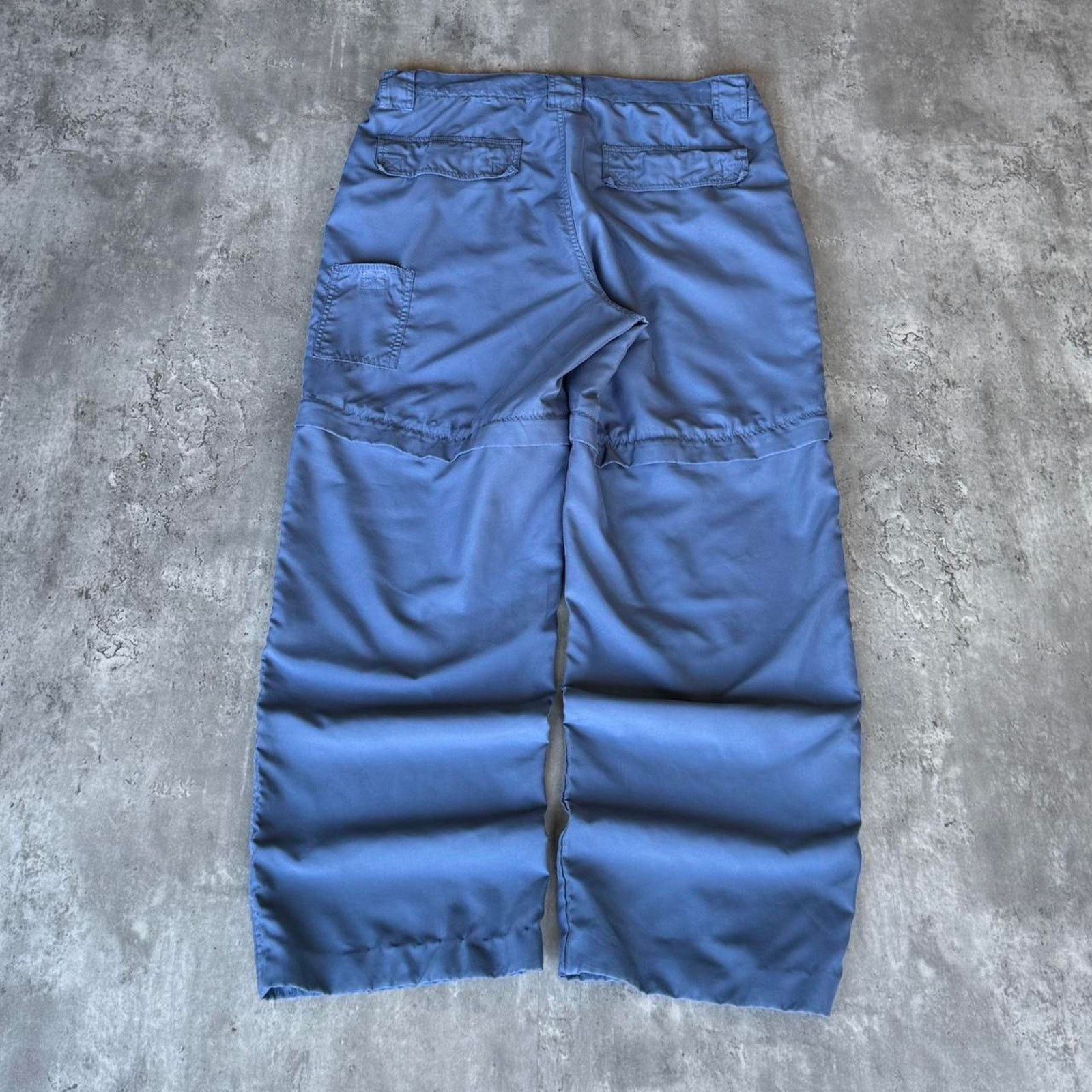 Japanese Brand × Vintage Scandia Woods Tonal Blue Baggy Lightweight Cargo Pants Size US 35 - 2 Thumbnail