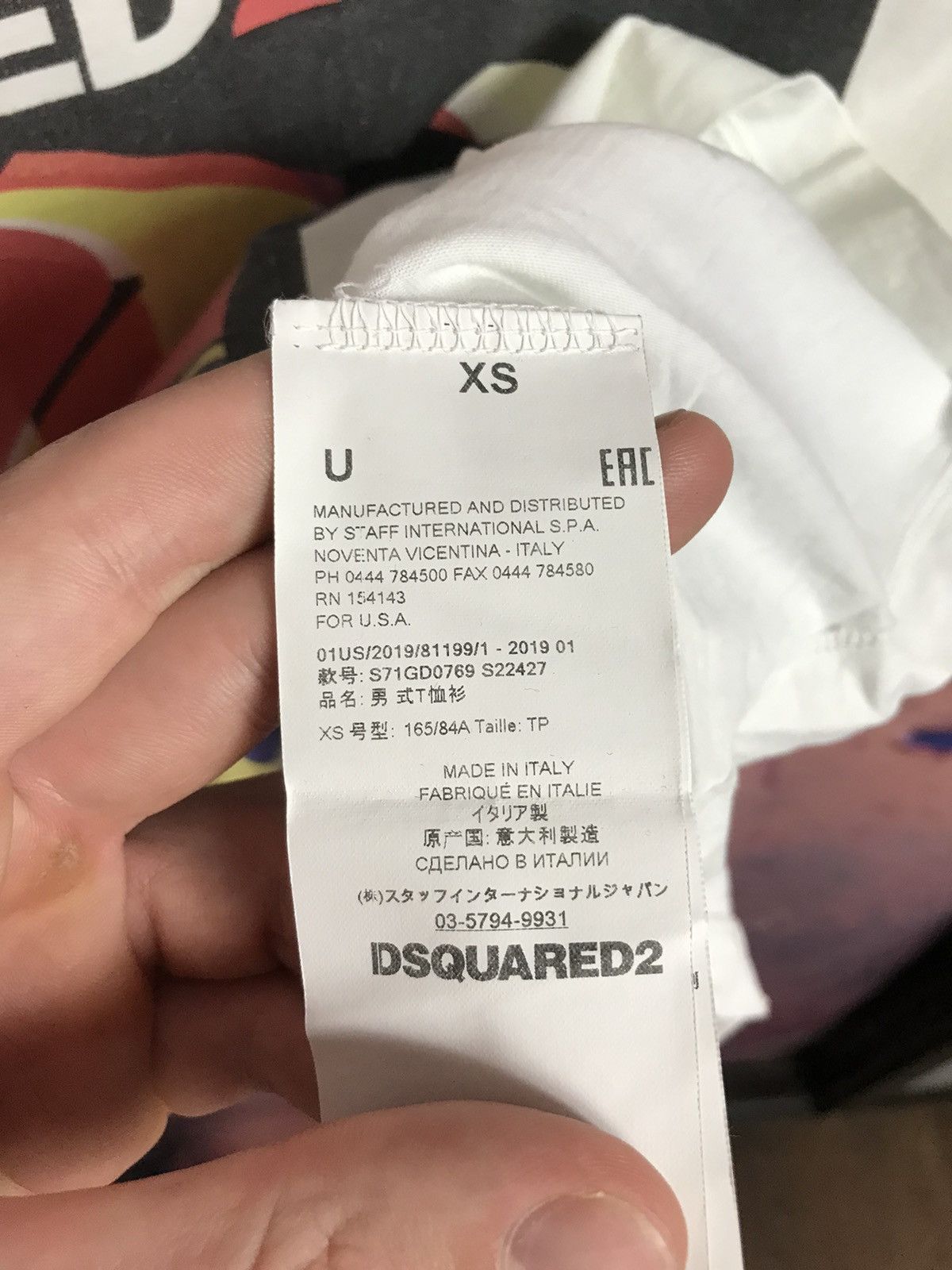 Dsquared2 Dsquared2 luxury streetwear tee Size US S / EU 44-46 / 1 - 6 Thumbnail