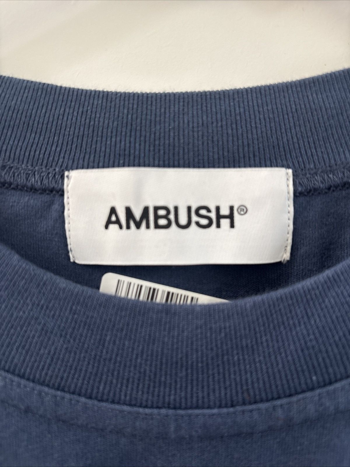 Ambush Design AMBUSH - Navy Embroidered Logo Tee Navy Large Large - New Size US L / EU 52-54 / 3 - 3 Thumbnail