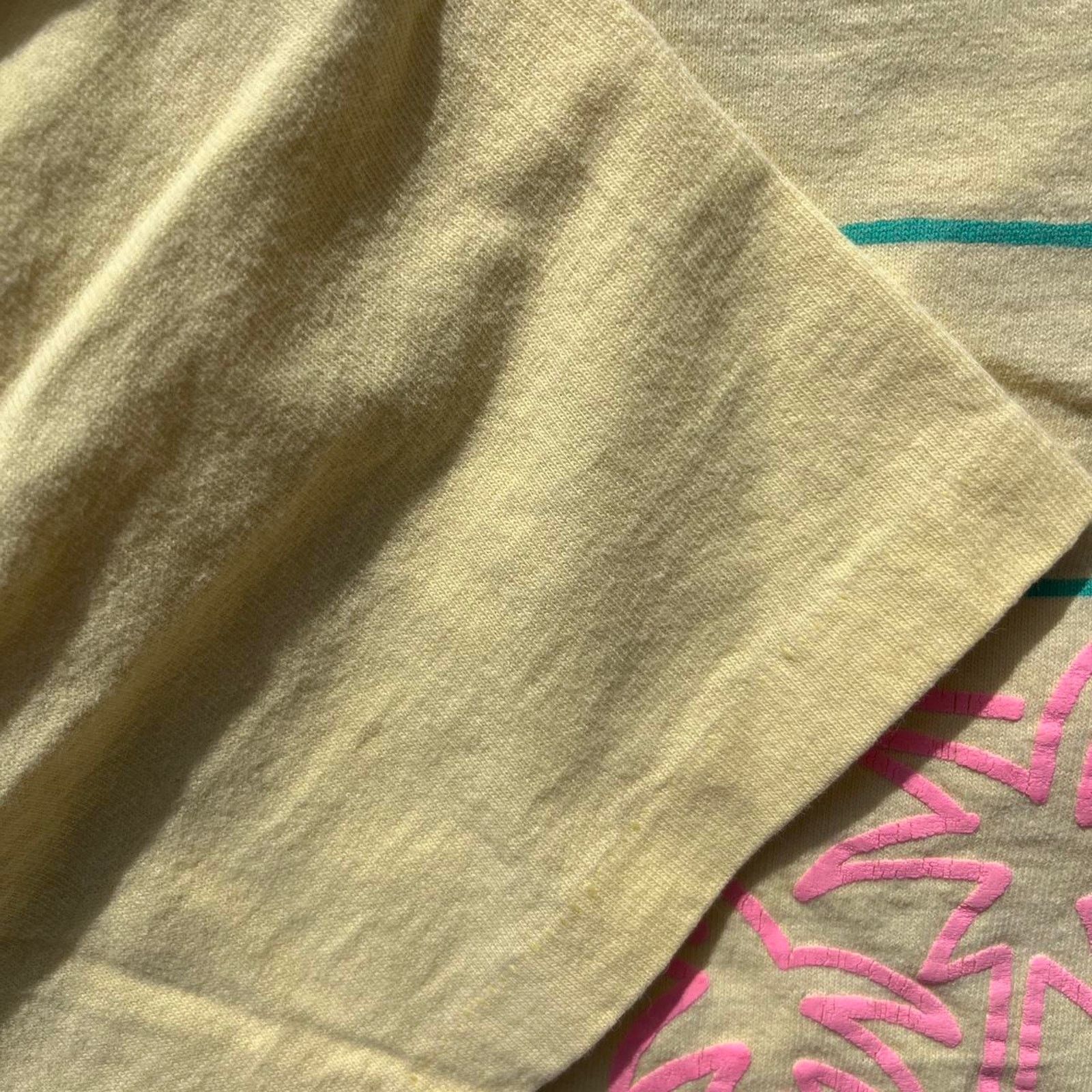 Mac Miller Vintage Yellow Maui Beach Society Single Stitch Shirt Size US XL / EU 56 / 4 - 3 Thumbnail