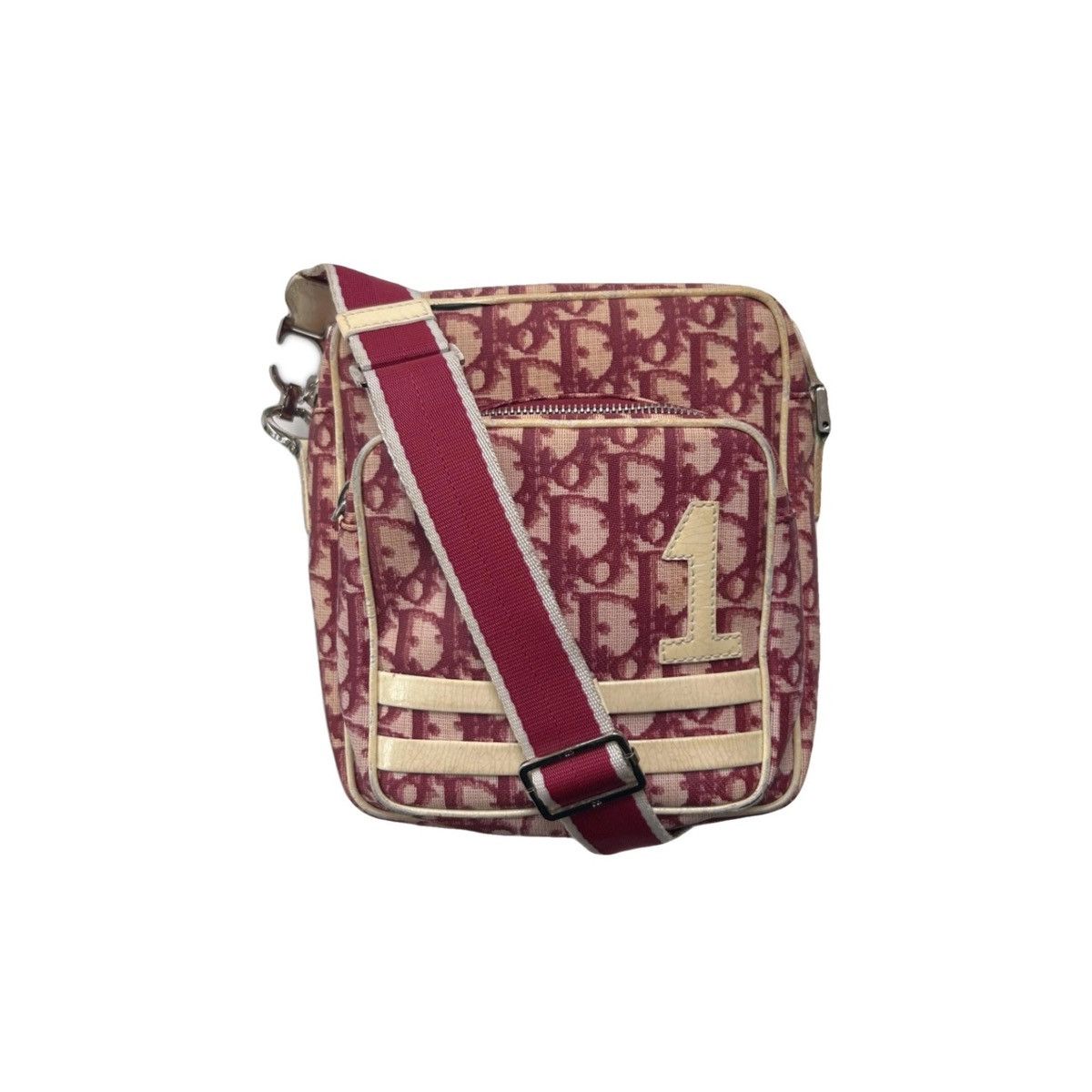 image of Vintage Christian Dior Crossbody Bag in Red, Women's