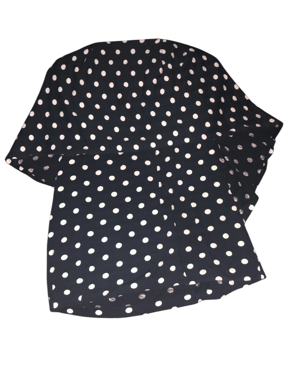 Designer × Issey Miyake Issey Miyake Rare Design Blouse Polka Dots Black and White Size S / US 4 / IT 40 - 15 Thumbnail