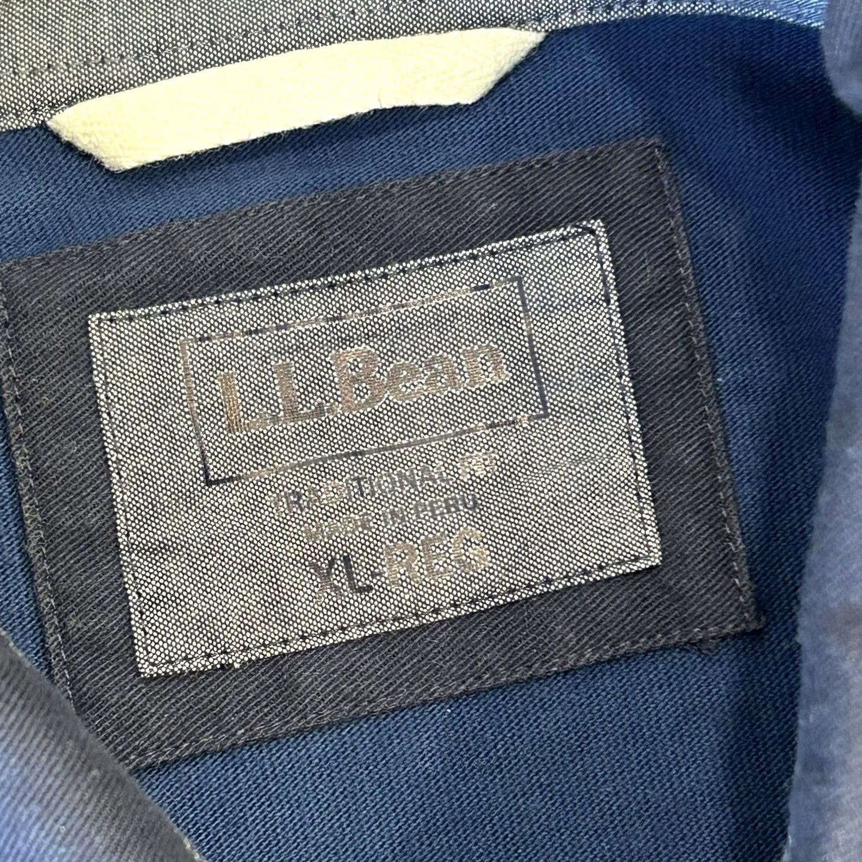 Vintage VINTAGE L.L. Bean Rugby Polo Blue Shirt Long Sleeve Men’s XL-REG Polo Navy Blue Embroidered Logo Casual Outdoor Size US XL / EU 56 / 4 - 3 Thumbnail