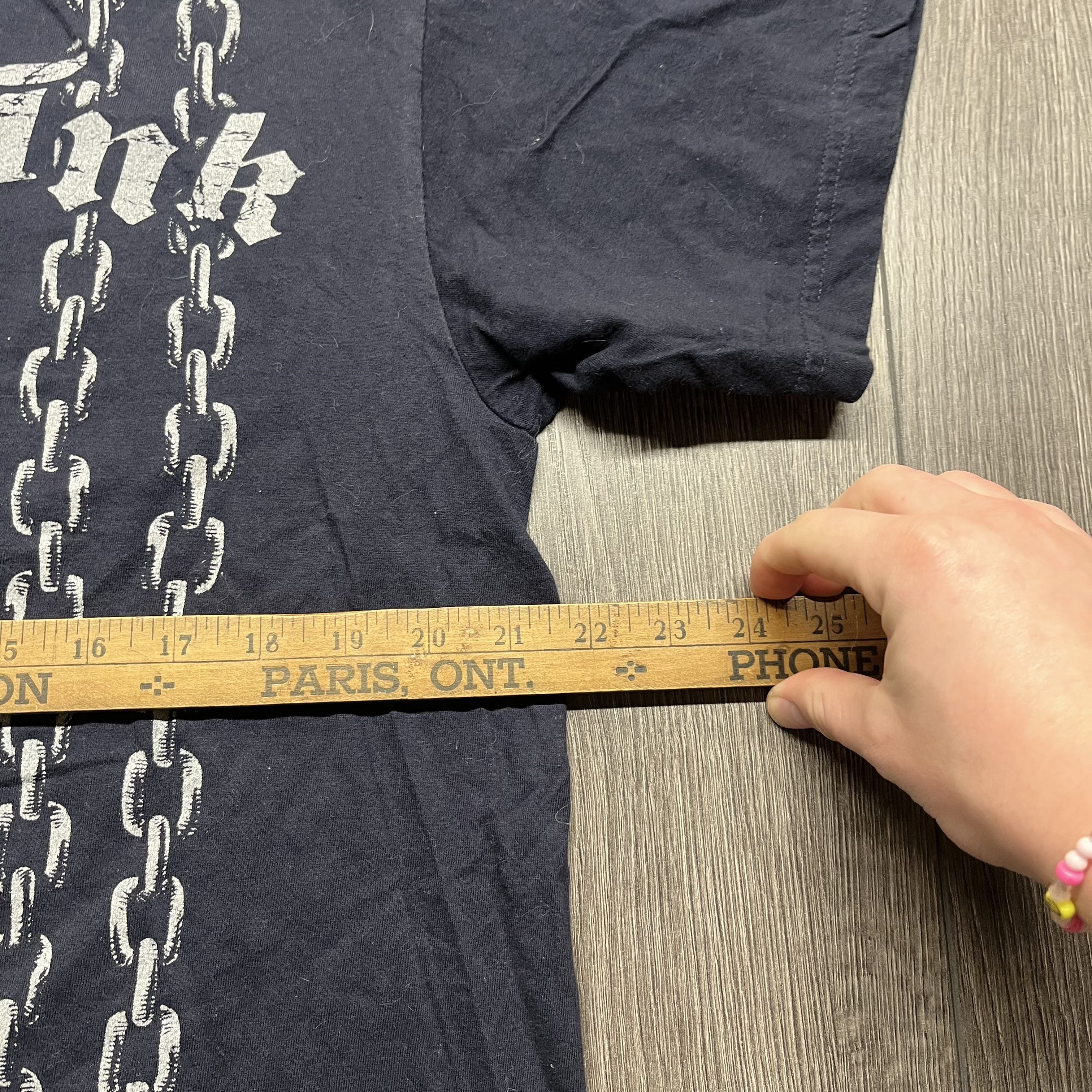 Vintage Vintage Tattoo Ink Y2k Chains Wolf T Shirt Blue Medium Size US M / EU 48-50 / 2 - 8 Thumbnail