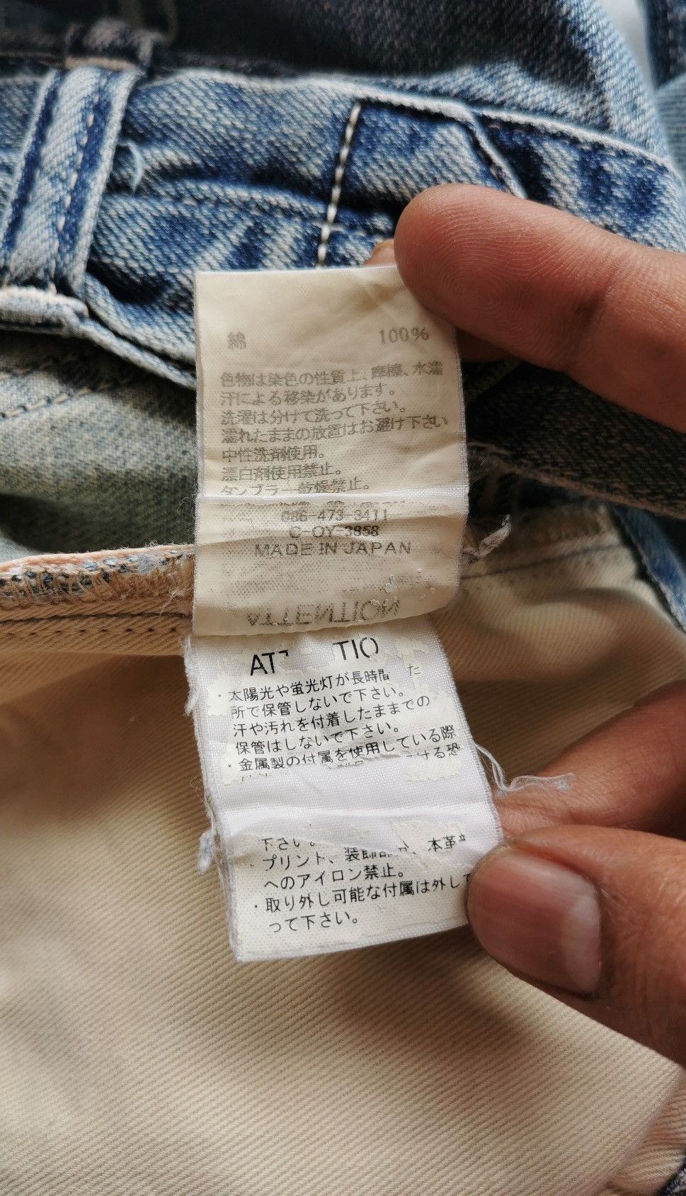 Johnbull Thrashed John Bull AP538 Selvedge Jeans Size US 30 / EU 46 - 15 Thumbnail
