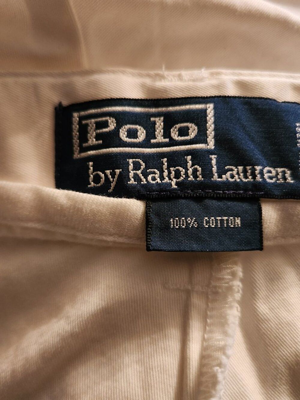 Polo Ralph Lauren polo Ralph Lauren men's white 100%cotton shorts size: 36 Size US 36 / EU 52 - 3 Thumbnail