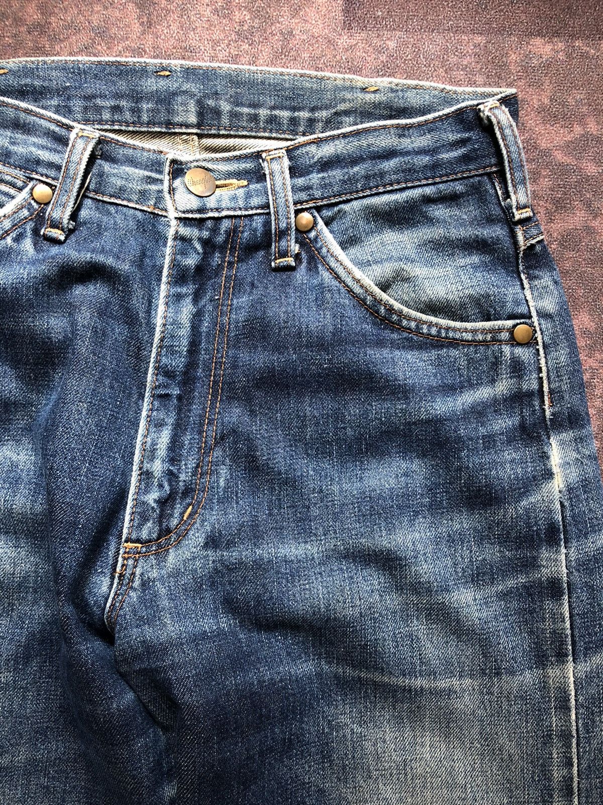 If Six Was Nine Vintage 80s Wrangler Blue Bells Selvedge Jeans Size US 28 / EU 44 - 6 Thumbnail