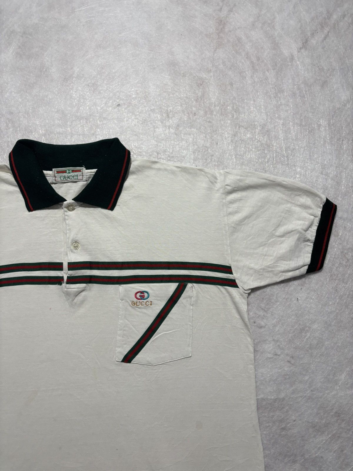 Gucci Vintage Gucci Polo Shirt Size US L / EU 52-54 / 3 - 2 Thumbnail