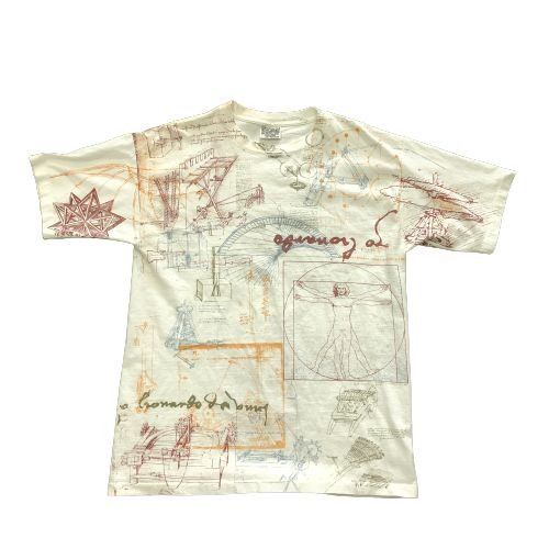 Other Vintage Wildwood Leonardo De Vinci All Over T-Shirt Size US XL / EU 56 / 4 - 1 Thumbnail