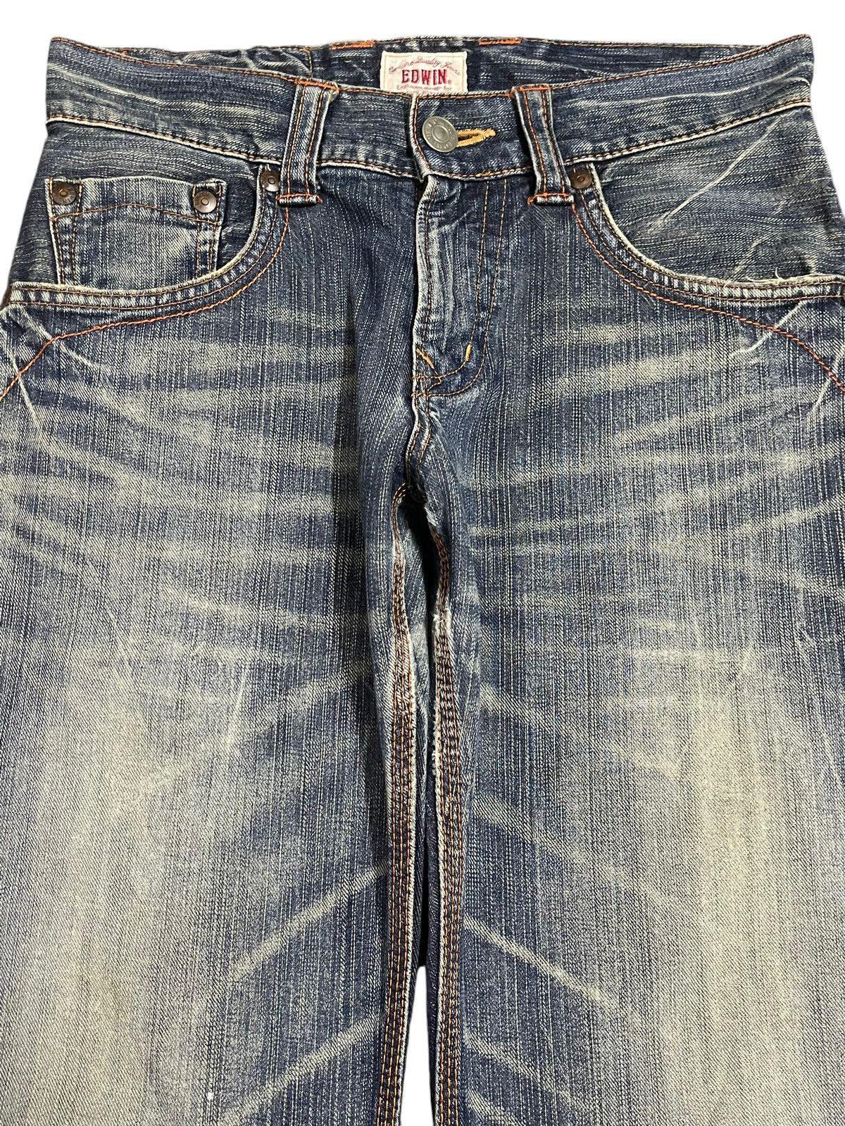 Edwin Edwin XV Exclusive Vintage Blue Faded Wash Baggy Jeans Size US 30 / EU 46 - 3 Thumbnail