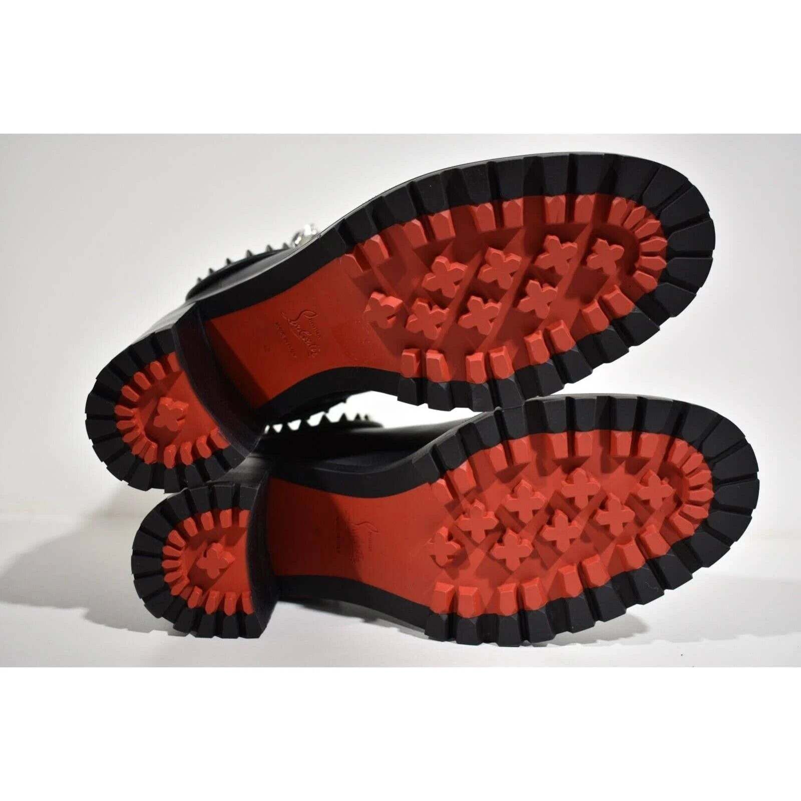 Christian Louboutin Christian Louboutin Capahutta 70 Black Leather Spike Ankle Size US 12 / IT 42 - 12 Thumbnail