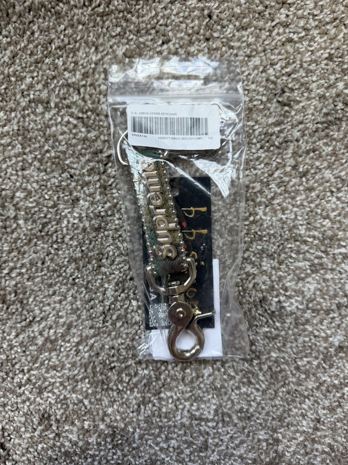 B.B. Simon × Supreme Supreme®/b.b. Simon Denim Keychain Woodland Camo Size ONE SIZE - 1 Thumbnail