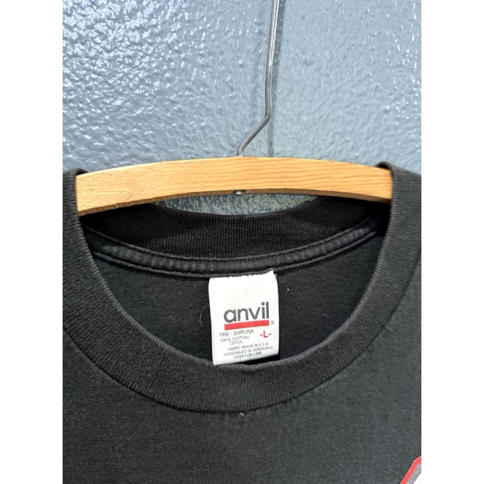 Anvil VINTAGE Anvil Shirt NASCAR Black 1990s Ernie Irvan M&M’s Tee L Mens Size US L / EU 52-54 / 3 - 2 Thumbnail