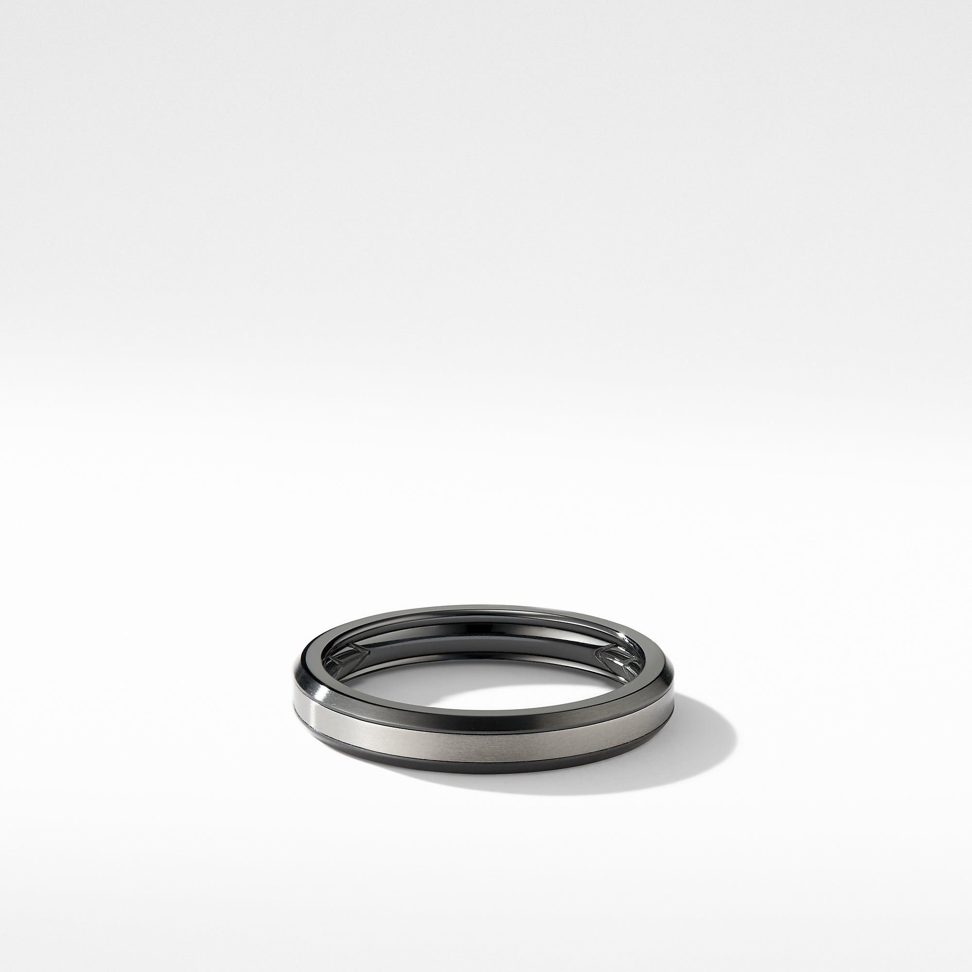David Yurman o1w1db10526 R25215M/Size 6/Beveled Band Ring in Black Size ONE SIZE - 1 Thumbnail