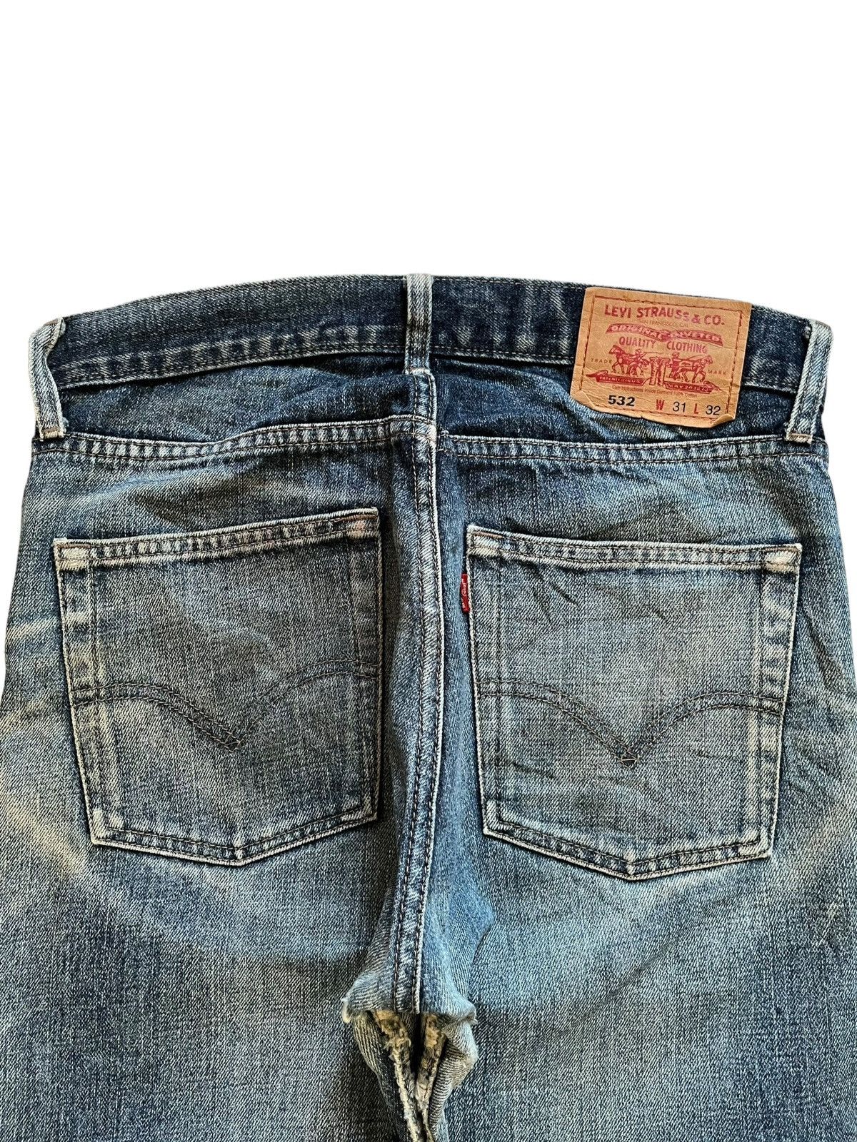 Levi's Vintage 90s Levis Mud Wash Distressed Loose Jeans Size US 32 / EU 48 - 9 Thumbnail