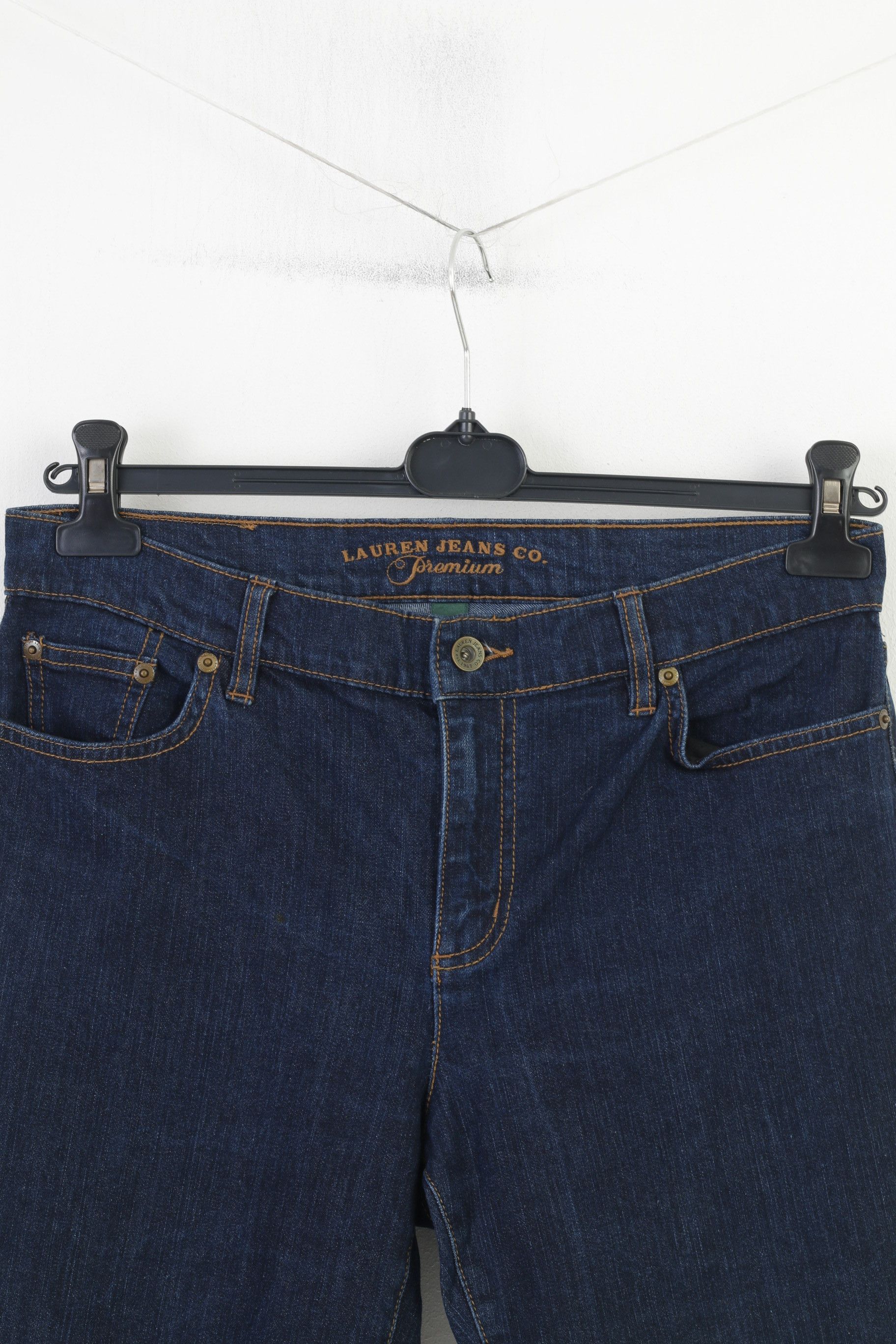 Lauren Ralph Lauren Lauren Jeans Co. Women 6 Trousers Navy Classic Staight 10907 Size 26" / US 2 / IT 38 - 2 Thumbnail