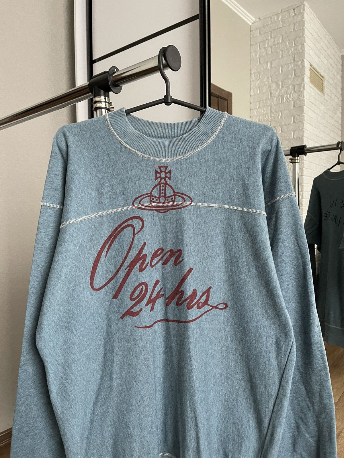 Vivienne Westwood Vivienne Westwood Square Sweatshirt Open 24 Hours Crewneck Size US S / EU 44-46 / 1 - 4 Thumbnail